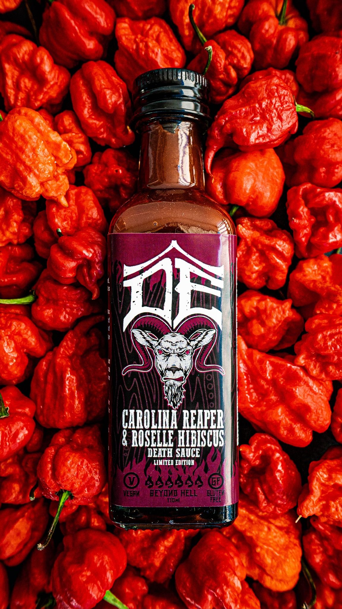  Tương ớt siêu cay Carolina Reaper & Roselle Hibiscus Death Sauce [LIMITED] 