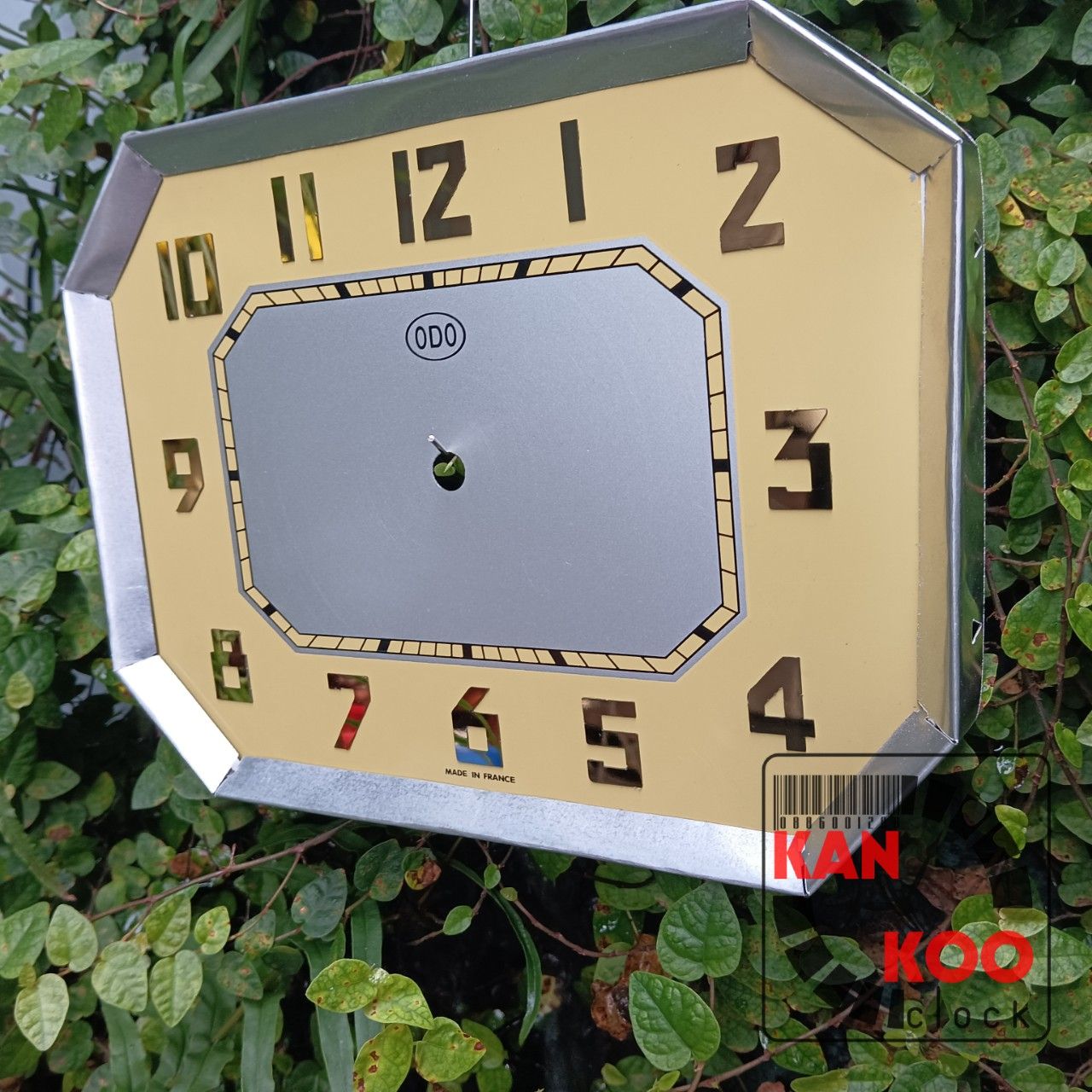  Mặt số nhôm đồng hồ Odo, mặt bát giác ngang Kankoo Clock phiên bản mới nhôm dày 5 dem- Có bán kèm viền 