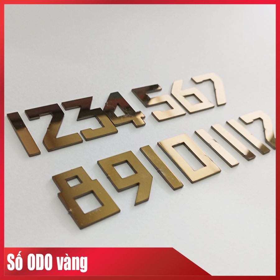  Bộ số gắn mặt đồng hồ Odo mặt bát giác ngang, bát giác đứng, Odo tròn 