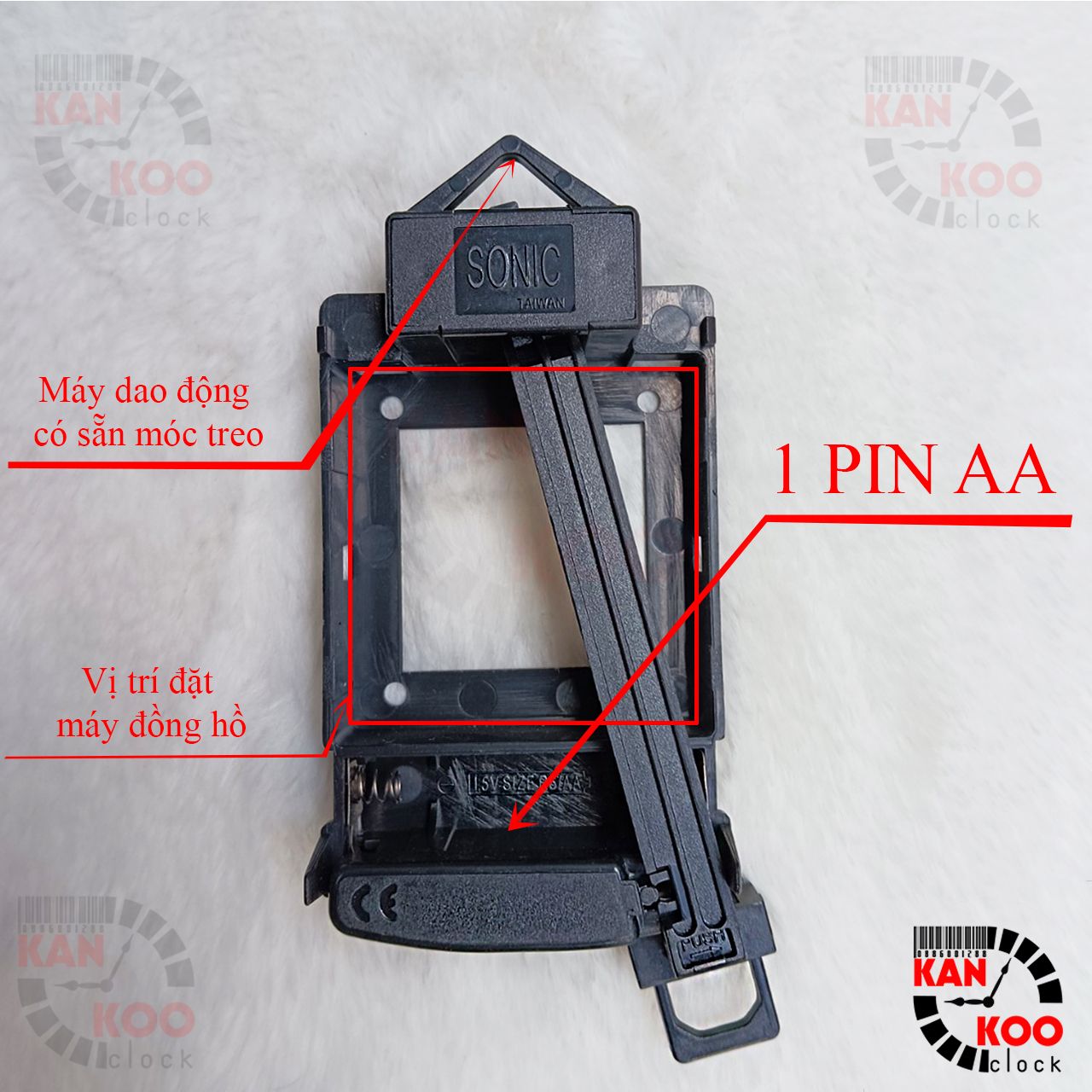  Máy lắc dao động XỊN hiệu SONIC cho đồng hồ treo tường, đồng hồ decor 