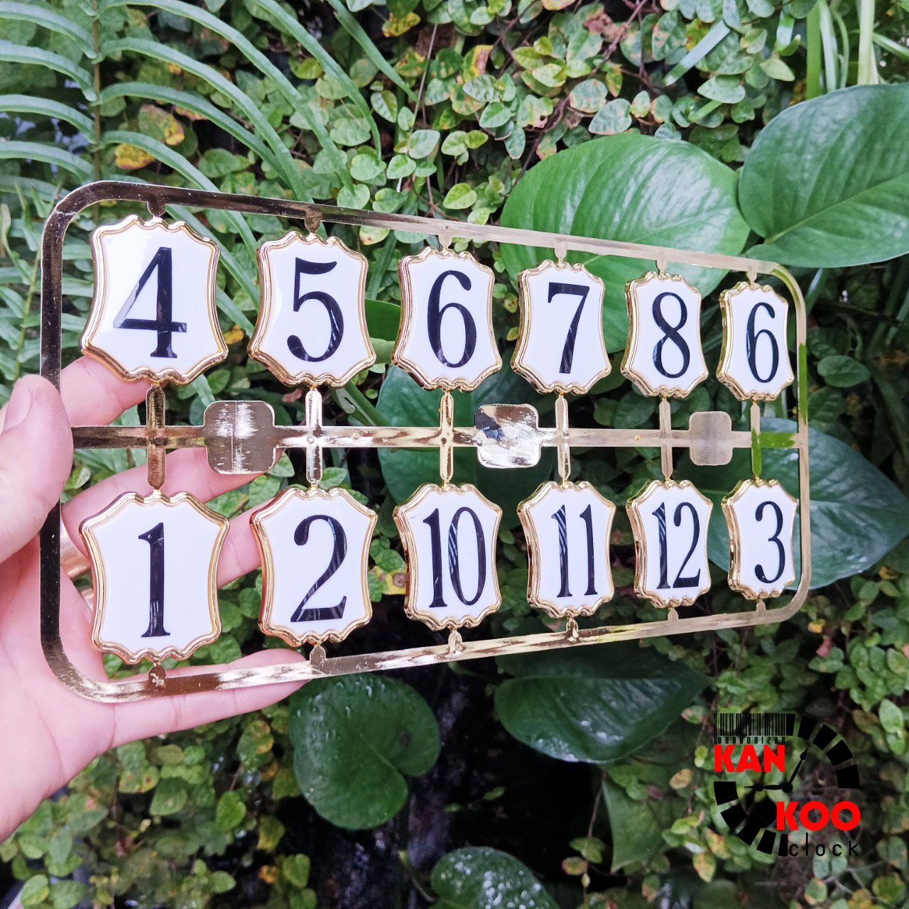  Bộ số đồng hồ treo tường xi vàng kiểu học trò SX01: 4.5cm x 3.8cmx 0.4cm, lắp cho đồng hồ treo tường, đồng hồ gỗ lũa, đồng hồ tủ gỗ 