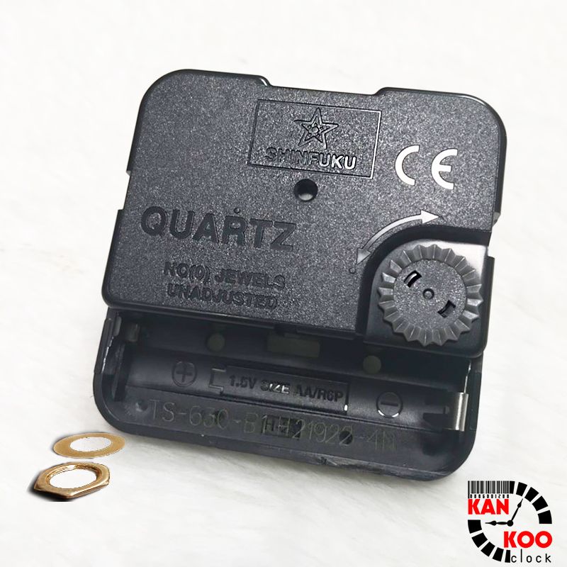  Máy đồng hồ treo tường  kim trôi  Nhật Bản chính hãng hiệu Shinfuku cốt dài 18 (trục vặn ốc 11mm)-bảo hành 5 năm 