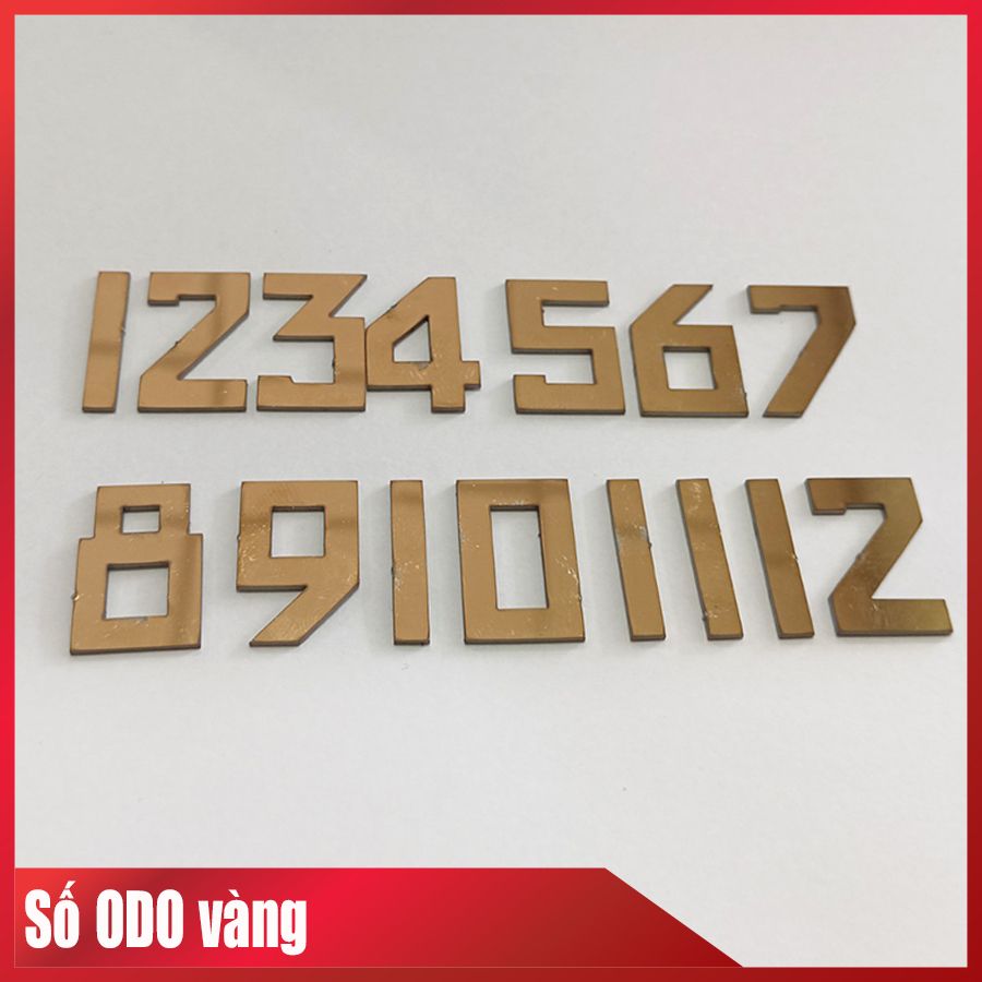  Bộ số gắn mặt đồng hồ Odo mặt bát giác ngang, bát giác đứng, Odo tròn 