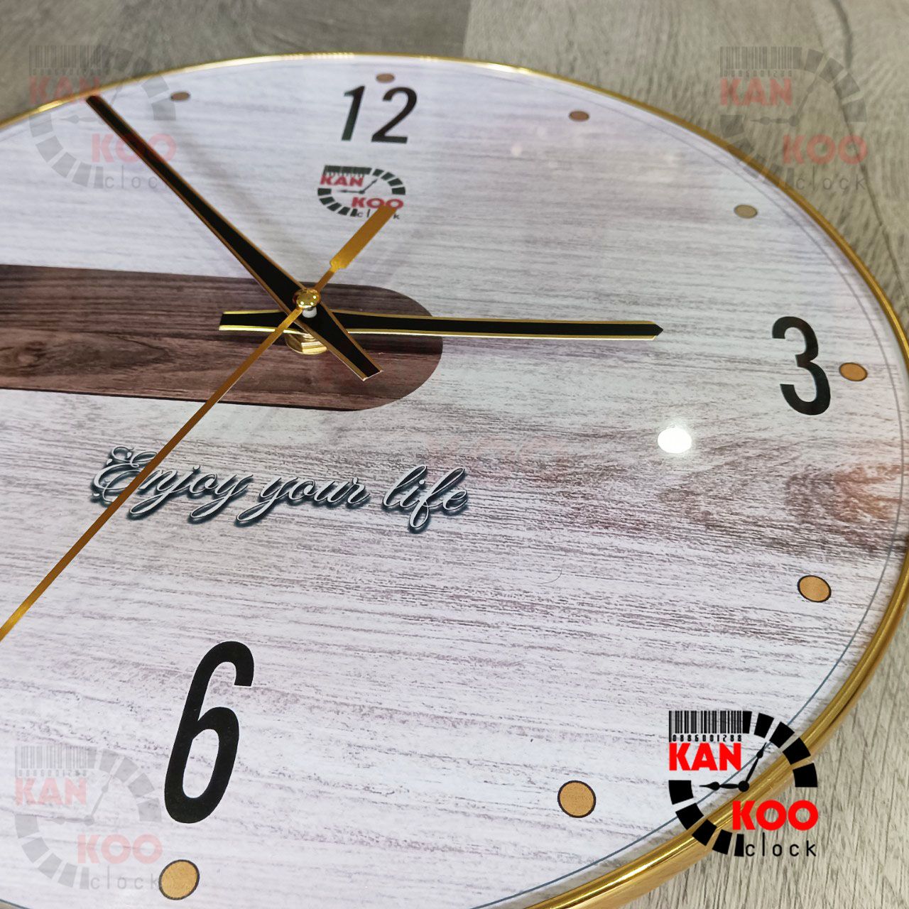  Đồng hồ treo tường tráng gương KANKOO-006 đường kính 30cm 