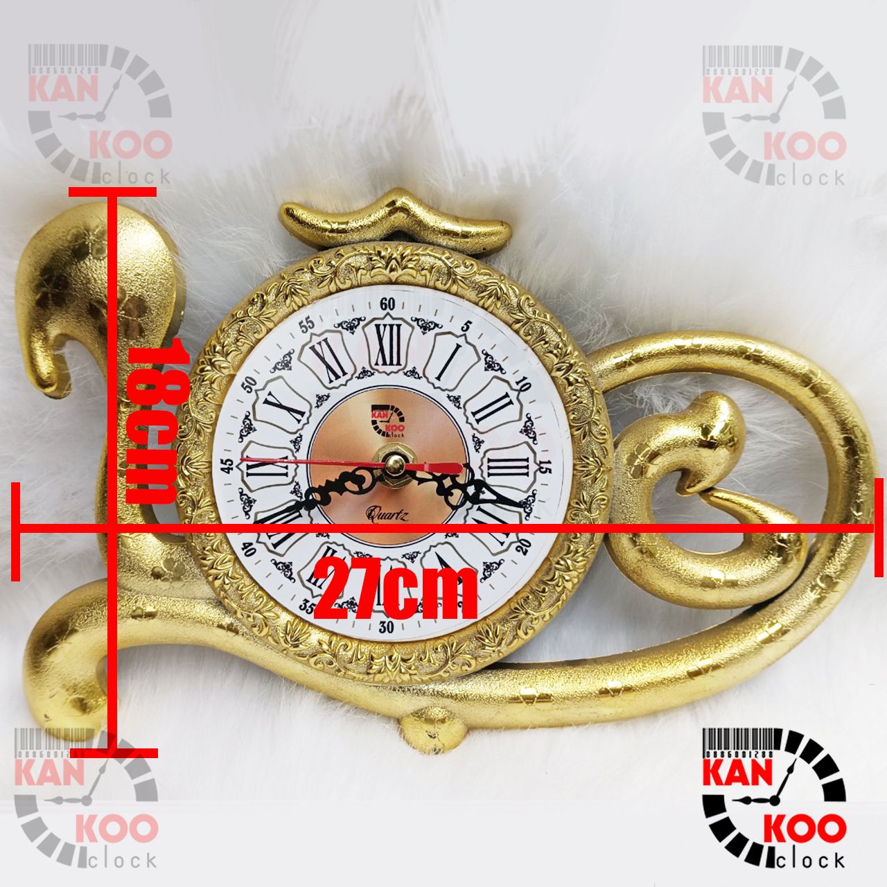  Đồng hồ treo tường- để bàn hình chữ LỘC xi vàng BẢO HÀNH 2 năm 