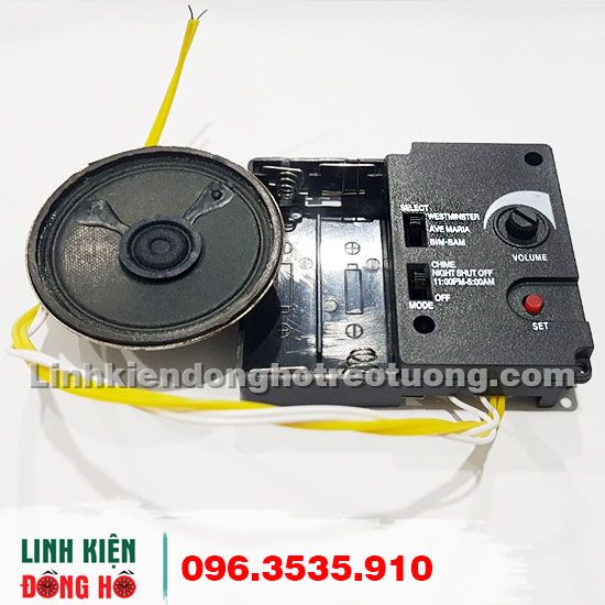  Bộ máy phát nhạc chuông điểm giờ cho đồng hồ treo tường 3 kiểu nhạc- có chế độ nghỉ đêm LOẠI 1 BẢO HÀNH CHÍNH HÃNG 24 THÁNG 