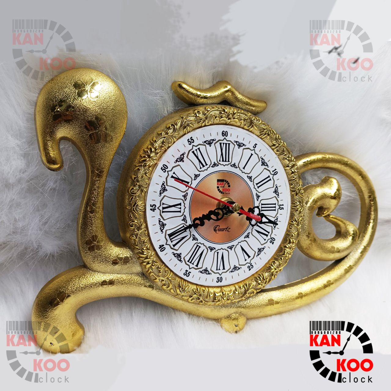  Đồng hồ treo tường- để bàn hình chữ LỘC xi vàng BẢO HÀNH 2 năm 