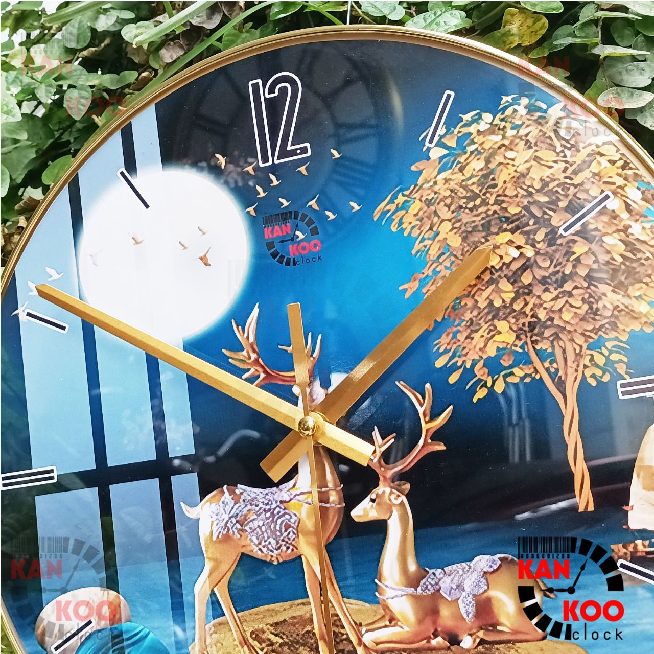  Đồng hồ treo tường tráng gương KANKOO- 010 bảo hành chính hãng 12 tháng 