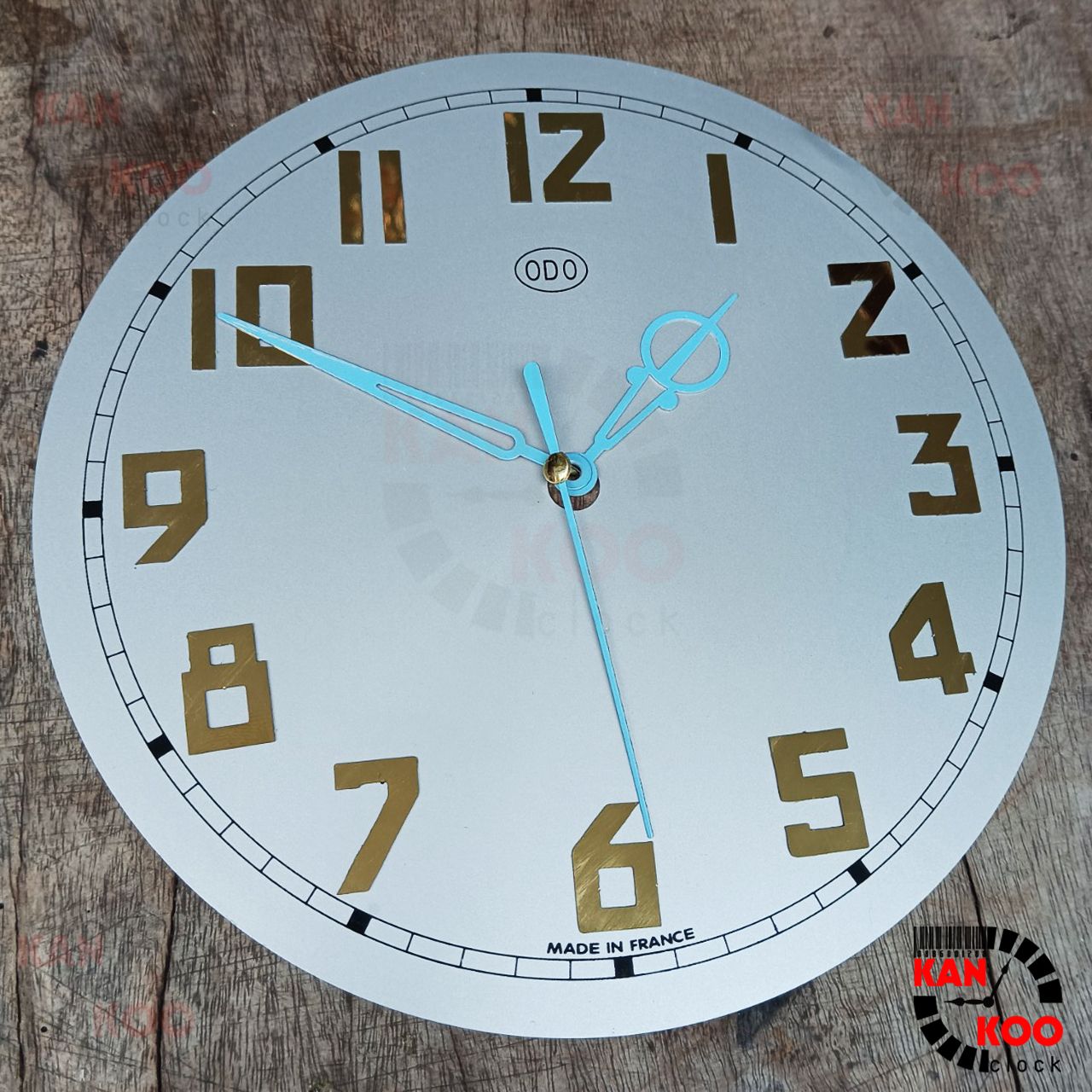 Mặt số nhôm đồng hồ Odo hình tro- số nổi kích thước 19.8cm Kankoo Clock 