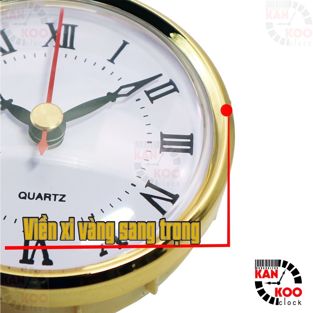  Bộ máy đồng hồ gắn đồng hồ để bàn gỗ, kính làm quà tặng đường kinh 80cm, xi vàng, bảo hành 2 năm 