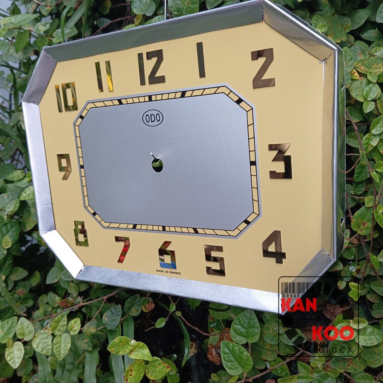  Mặt số nhôm đồng hồ Odo, mặt bát giác ngang Kankoo Clock phiên bản mới nhôm dày 5 dem- Có bán kèm viền 