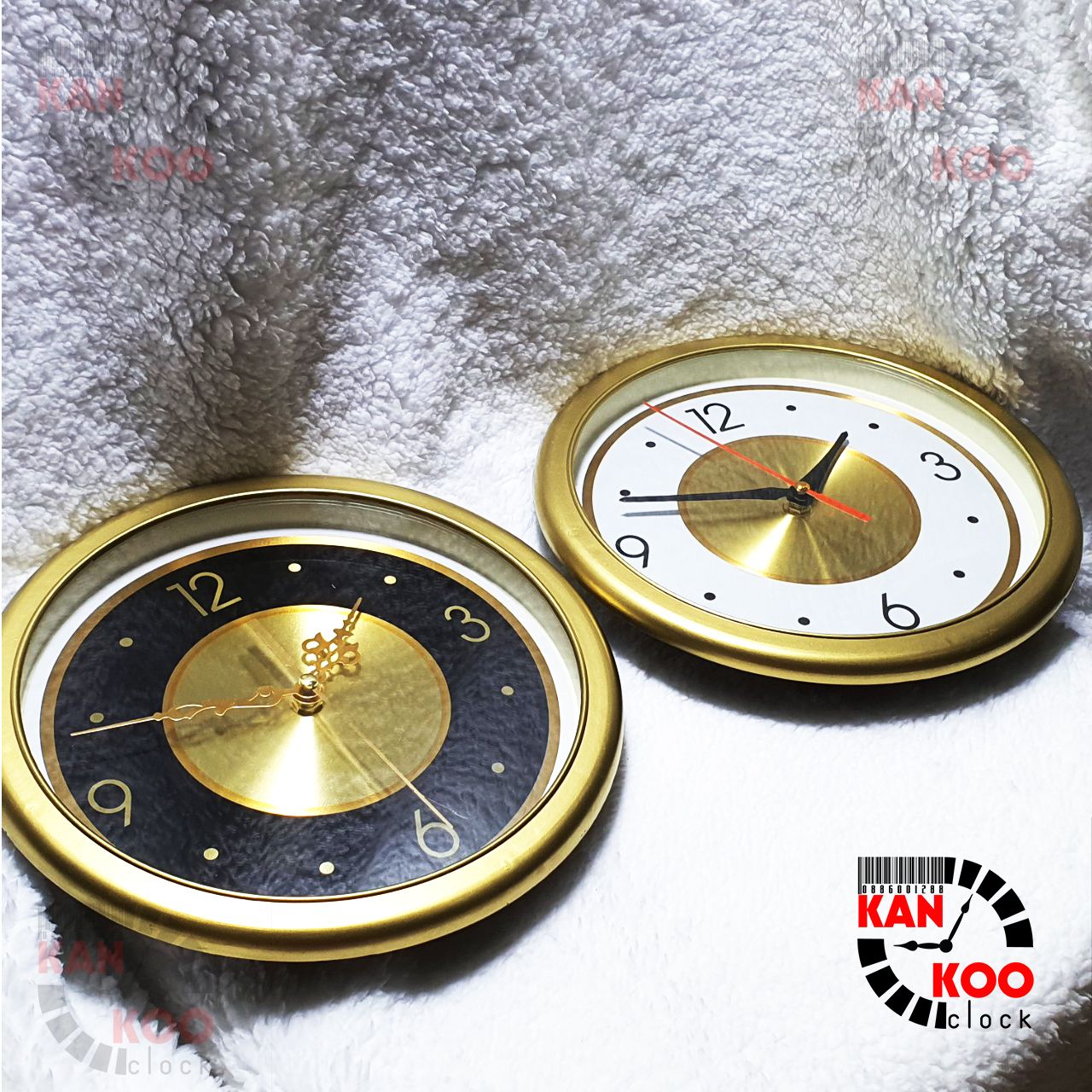  Đồng hồ  treo tường vàng đồng 25cm, mặt số bằng nhôm nghệ thuật bảo hành 2 năm 