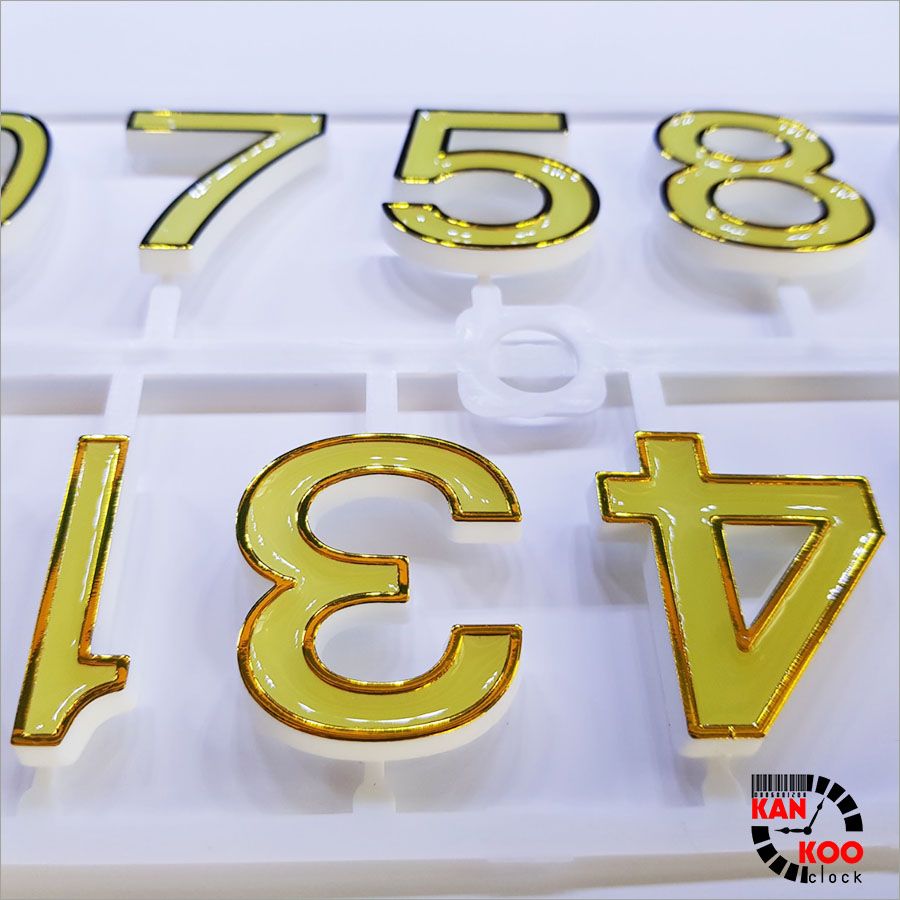  Bộ số xi vàng, Dạ Quang, gắn đồng hồ treo tường 