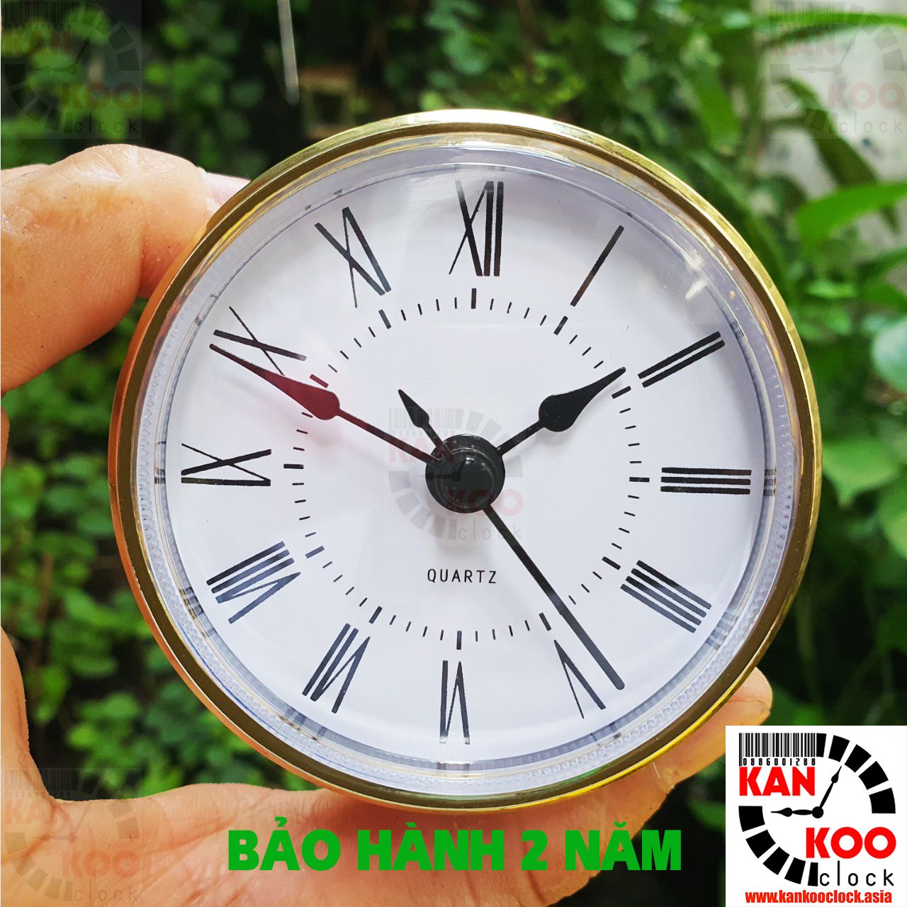  Bộ máy đồng hồ gắn đồng hồ để bàn gỗ, kính làm quà tặng đường kinh 70cm, xi vàng, bảo hành 2 năm 