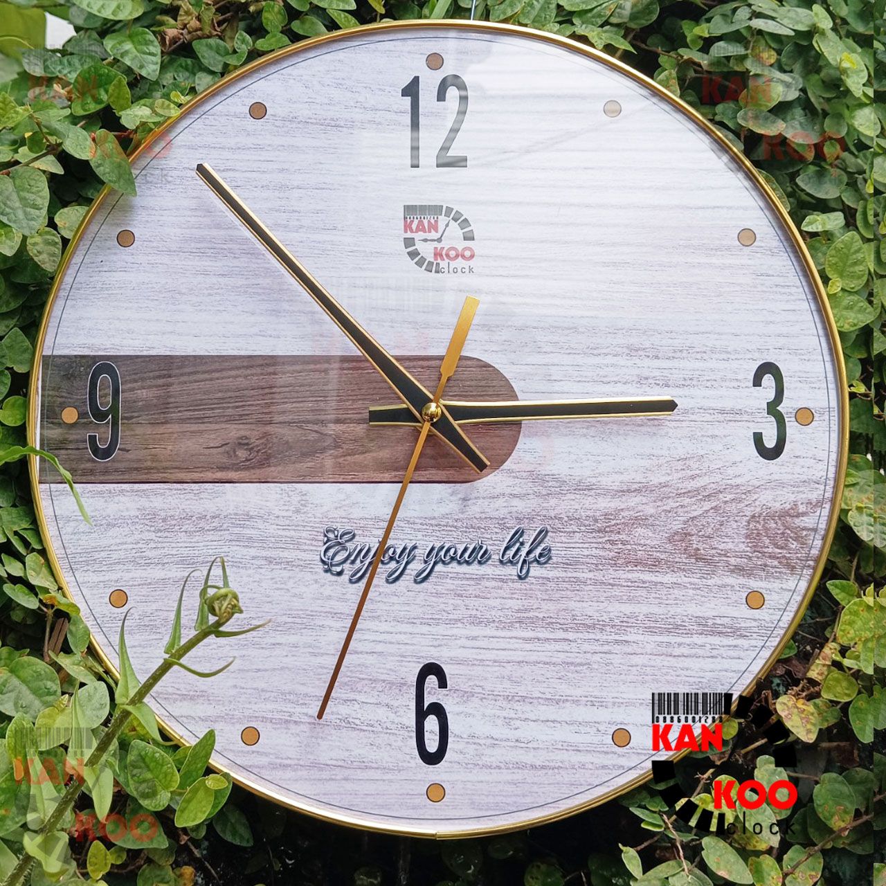  Đồng hồ treo tường tráng gương KANKOO-006 đường kính 30cm 