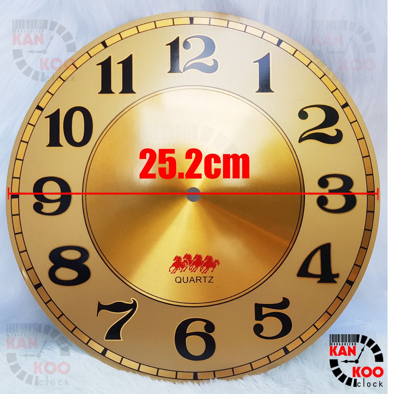  Mặt số đồng hồ NHỤ ĐỒNG treo tường bằng nhôm đường kính 20cm (D20), mã số MS-NĐ20 