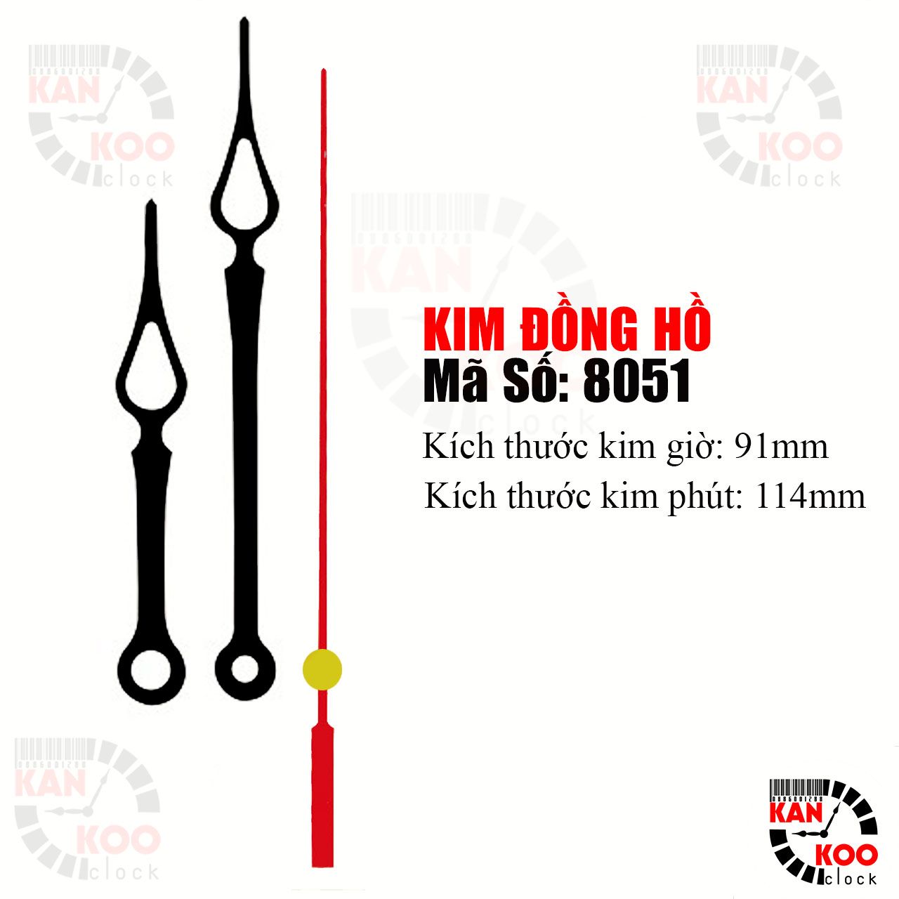  Kim đồng hồ treo tường mã số 8051 