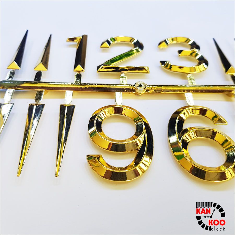  Bộ số xi vàng gắn đồng hồ treo tường 01 