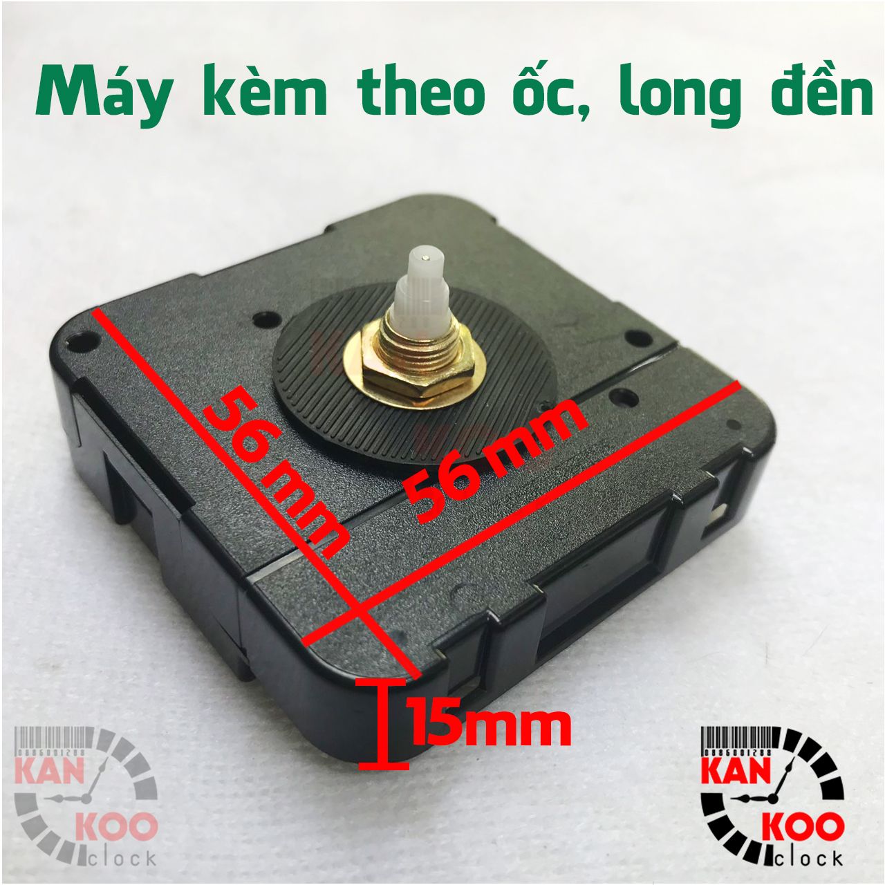  [HÀNG ĐỘC-LẠ] Máy đồng hồ treo tường CHẠY 24H- trục đồng dài 6mm  BẢO HÀNH 24 tháng- dùng cho đồng hồ treo tường cỡ 10cm đến 60cm 