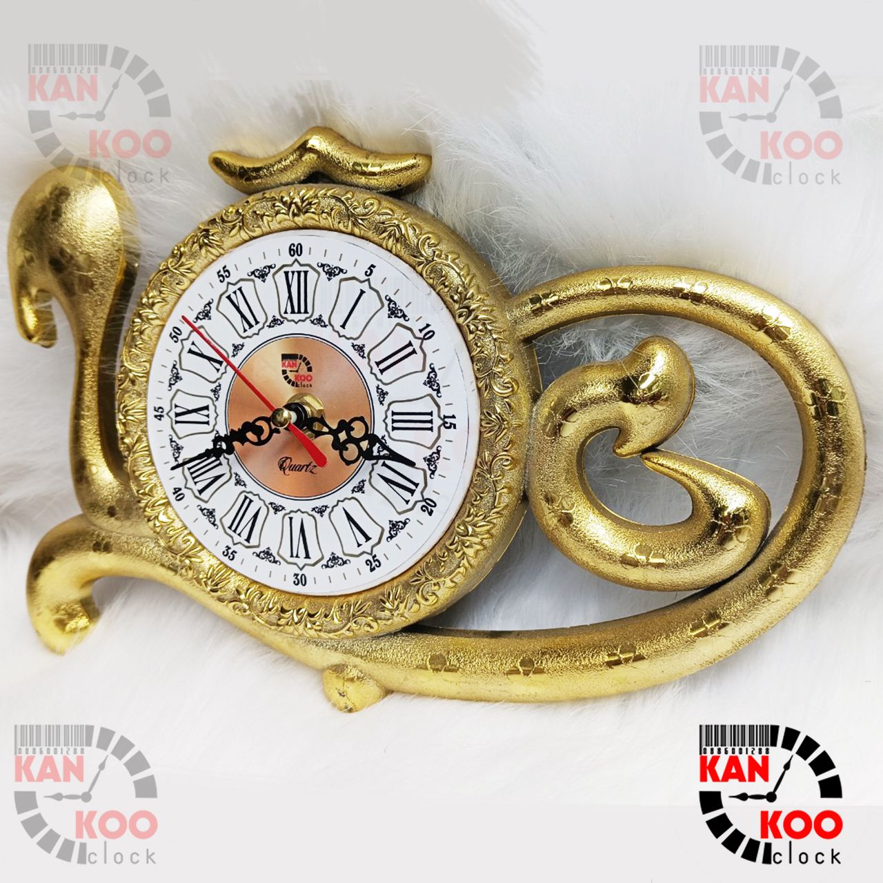  Đồng hồ treo tường- để bàn hình chữ LỘC xi vàng BẢO HÀNH 2 năm 