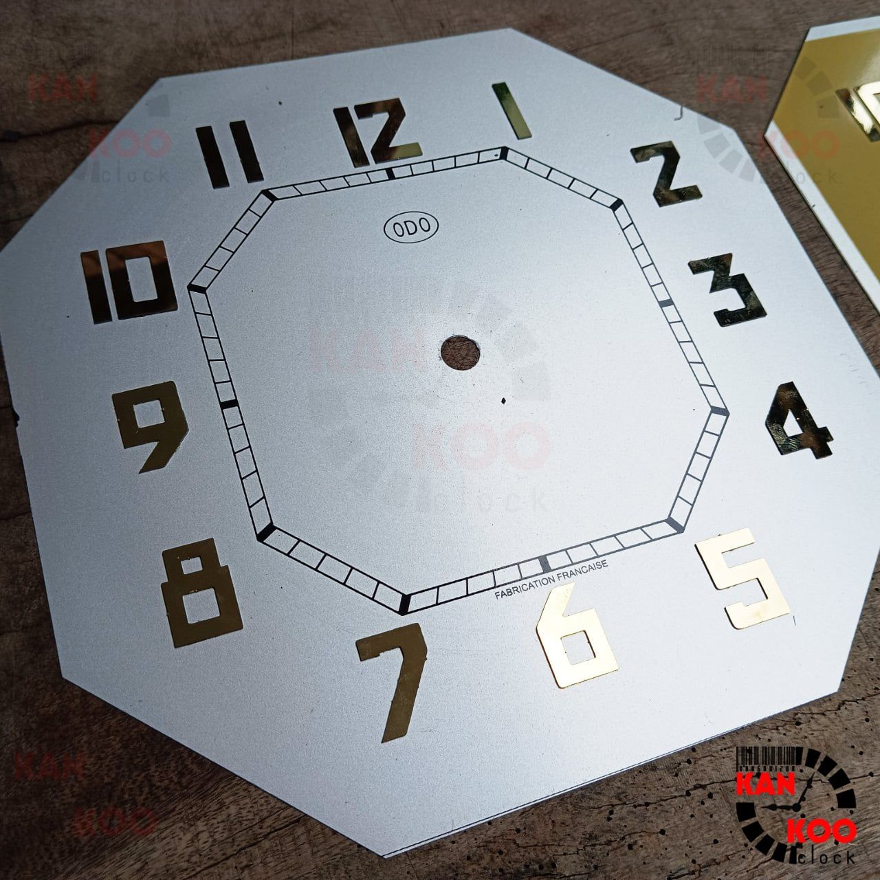  Mặt số nhôm đồng hồ Odo, mặt bát giác ĐỨNG Kankoo Clock kích thước 21.1cm 
