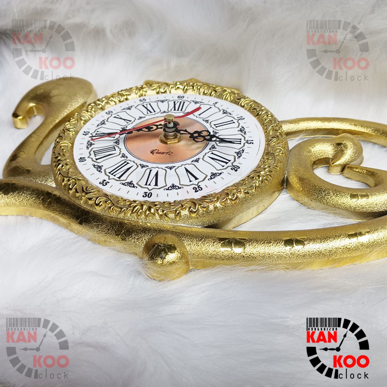  Đồng hồ treo tường- để bàn hình chữ LỘC xi vàng BẢO HÀNH 2 năm 