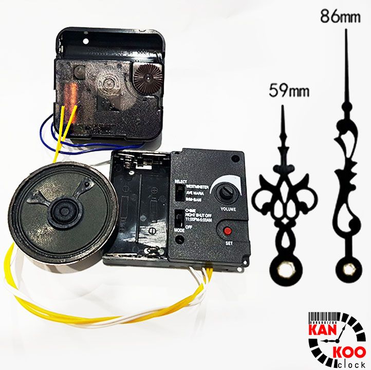  Bộ máy phát nhạc chuông điểm giờ cho đồng hồ treo tường 3 kiểu nhạc- có chế độ nghỉ đêm LOẠI 1 BẢO HÀNH CHÍNH HÃNG 24 THÁNG 