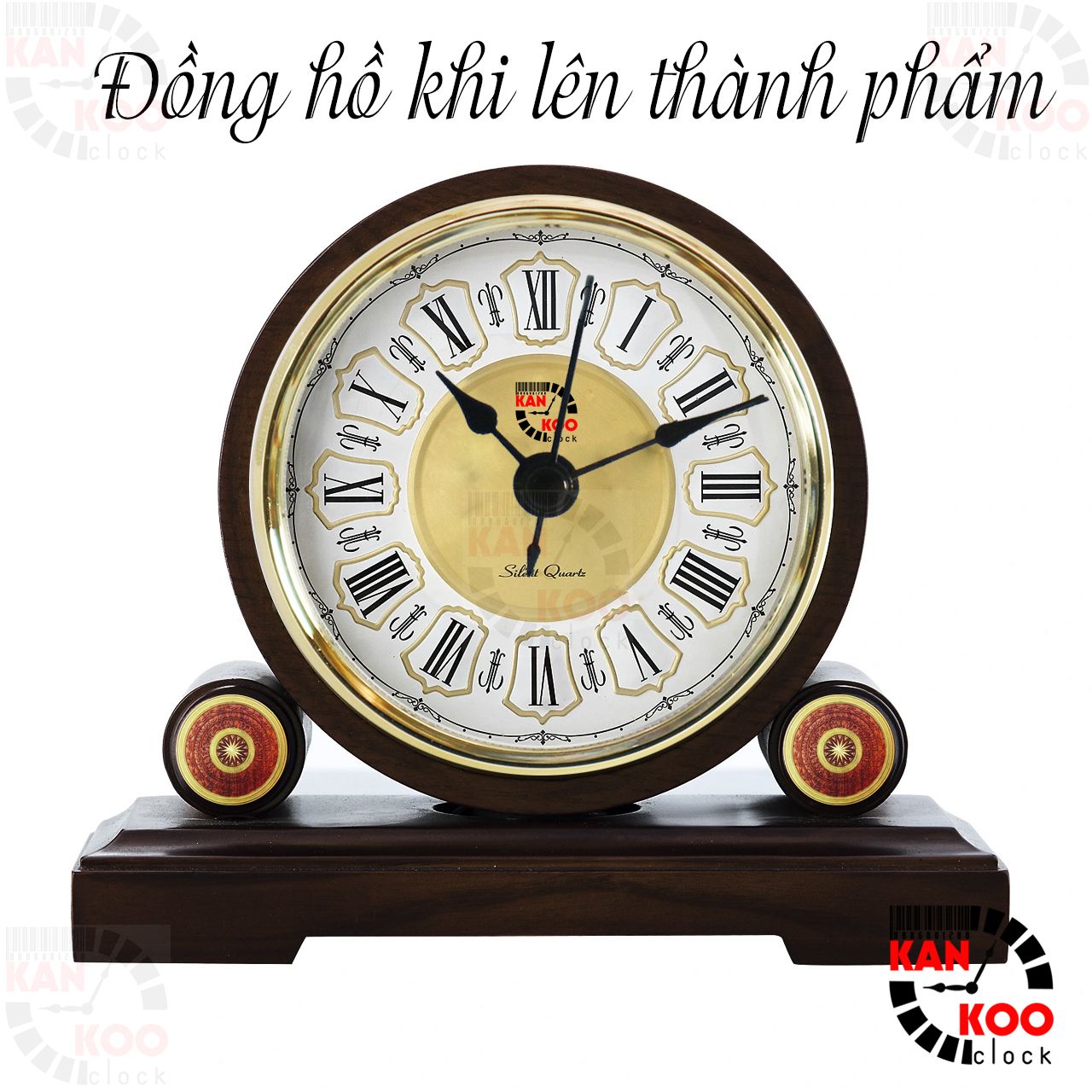  Bộ máy đồng hồ gắn đồng hồ để bàn gỗ, kính làm quà tặng đường kinh 80cm, xi vàng, bảo hành 2 năm 