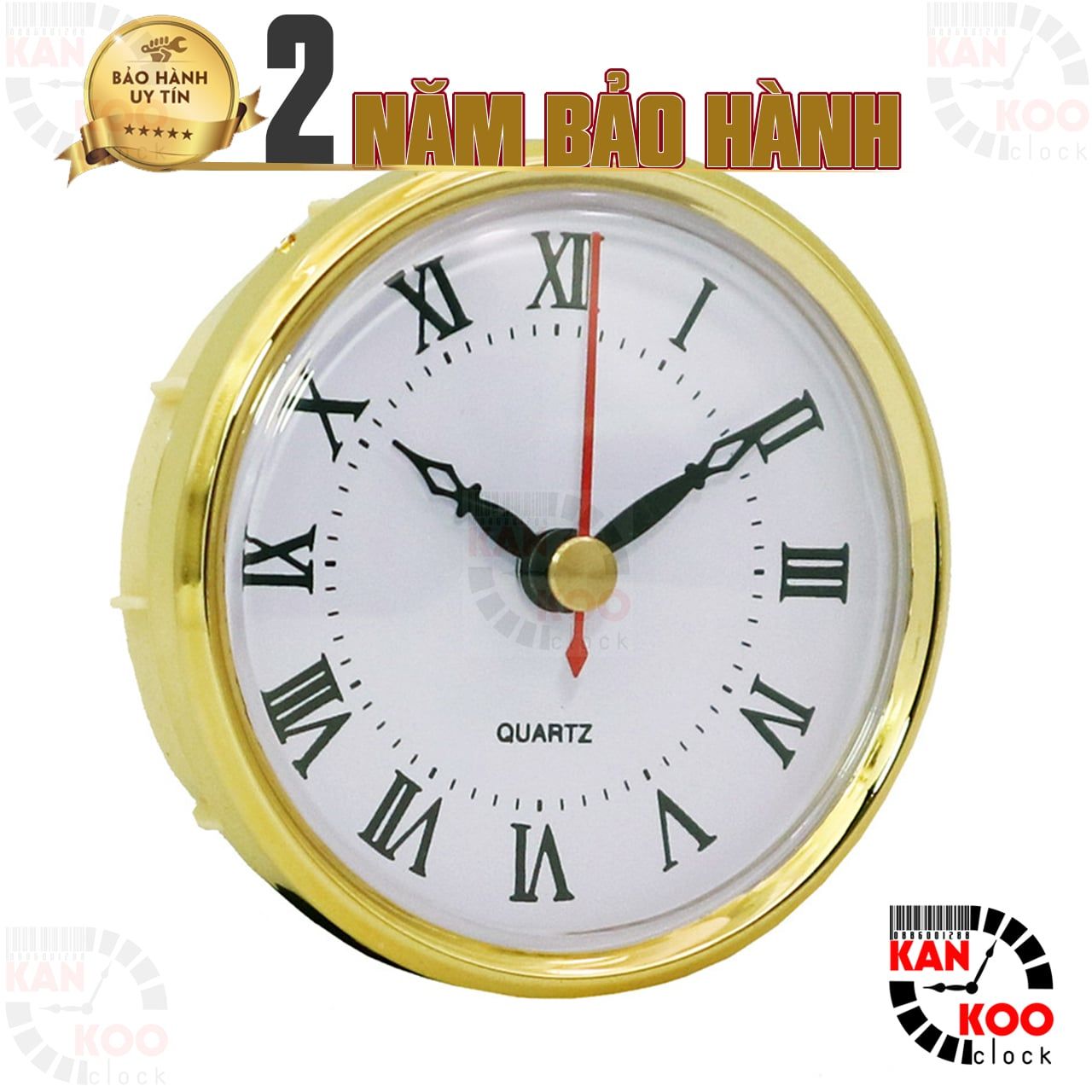  Bộ máy đồng hồ gắn đồng hồ để bàn gỗ, kính làm quà tặng đường kinh 80cm, xi vàng, bảo hành 2 năm 