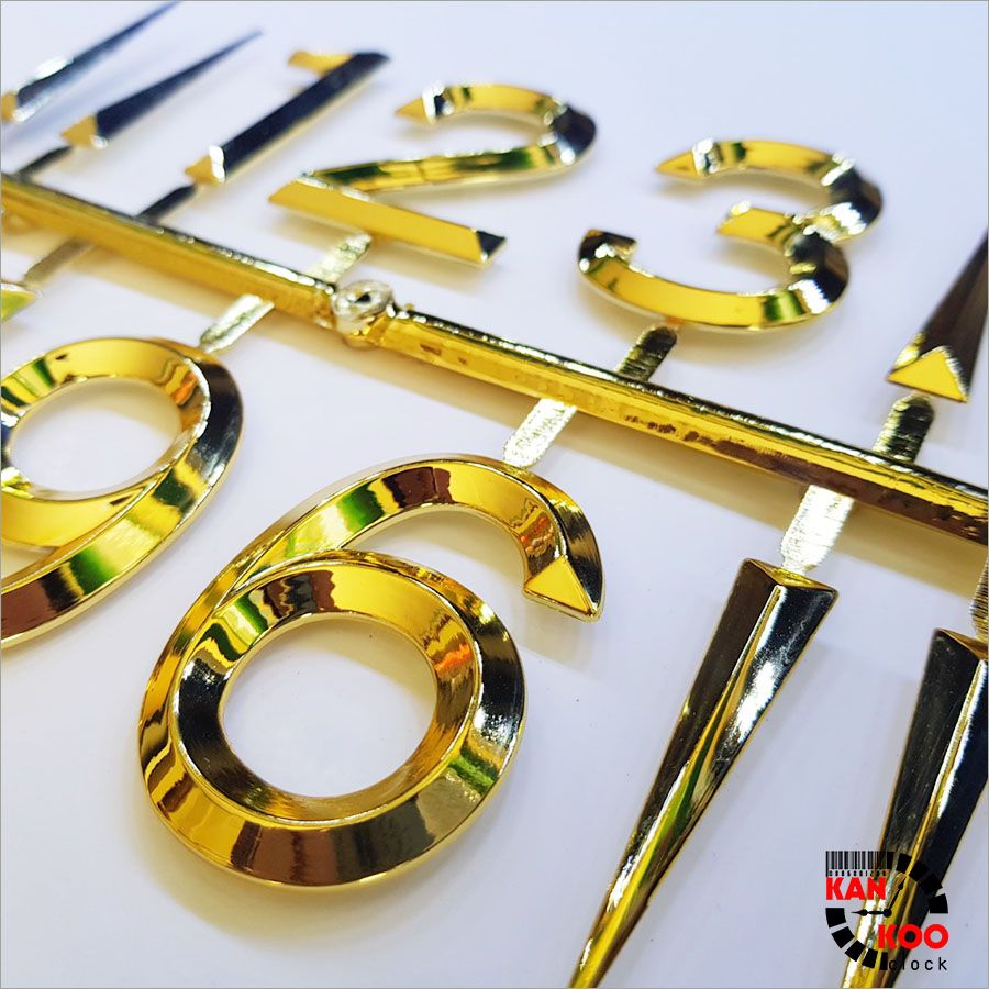  Bộ số xi vàng gắn đồng hồ treo tường 01 