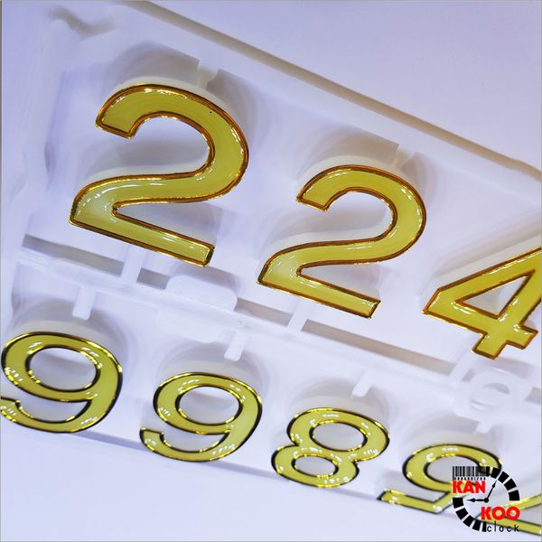  Bộ số dạ quang gắn đồng hồ treo tường 