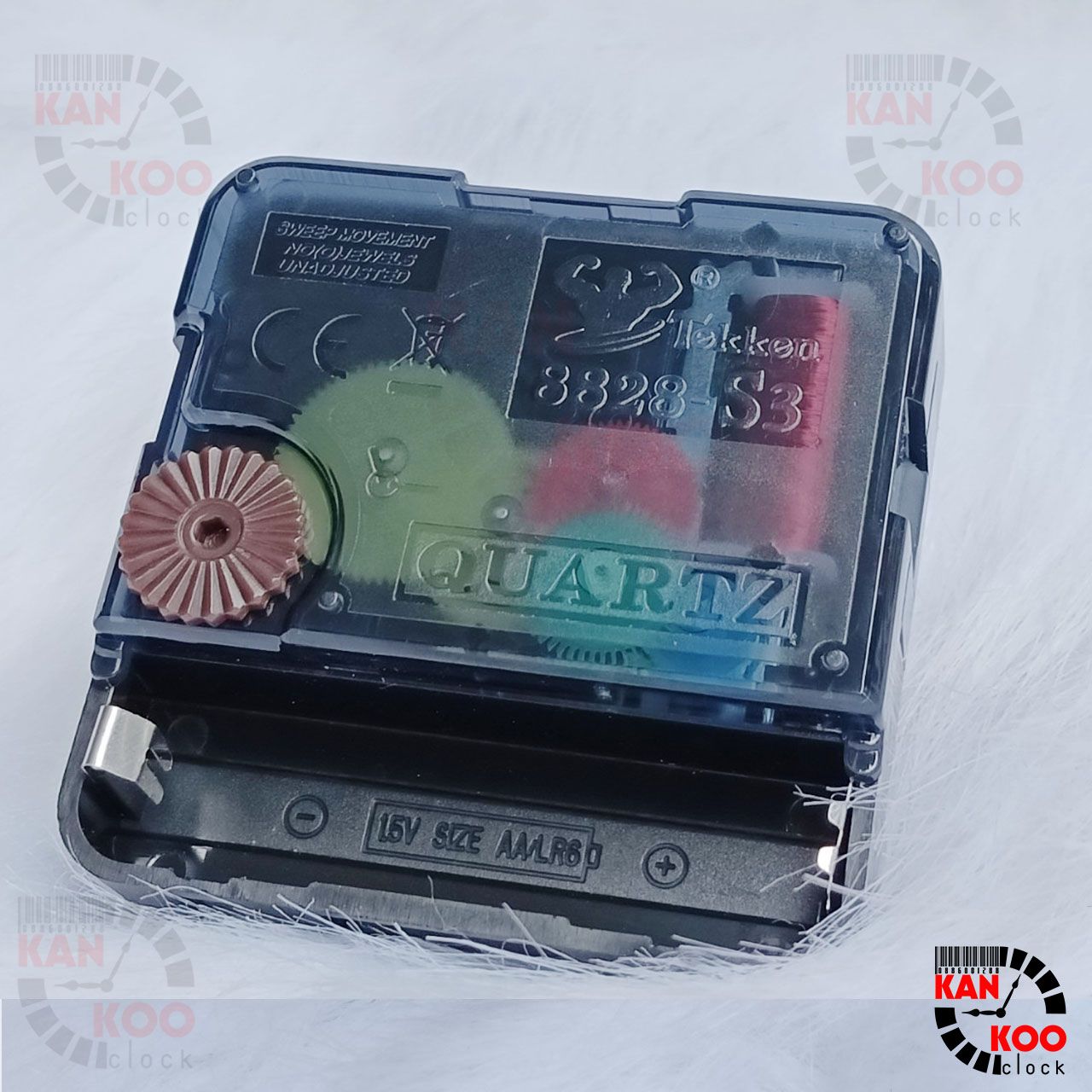  Máy đồng hồ treo tường kim trôi hiệu TEKKEN XỊN  mã 8828-S3 cốt 22mm (trục đồng 15mm) bảo hành 02 năm 