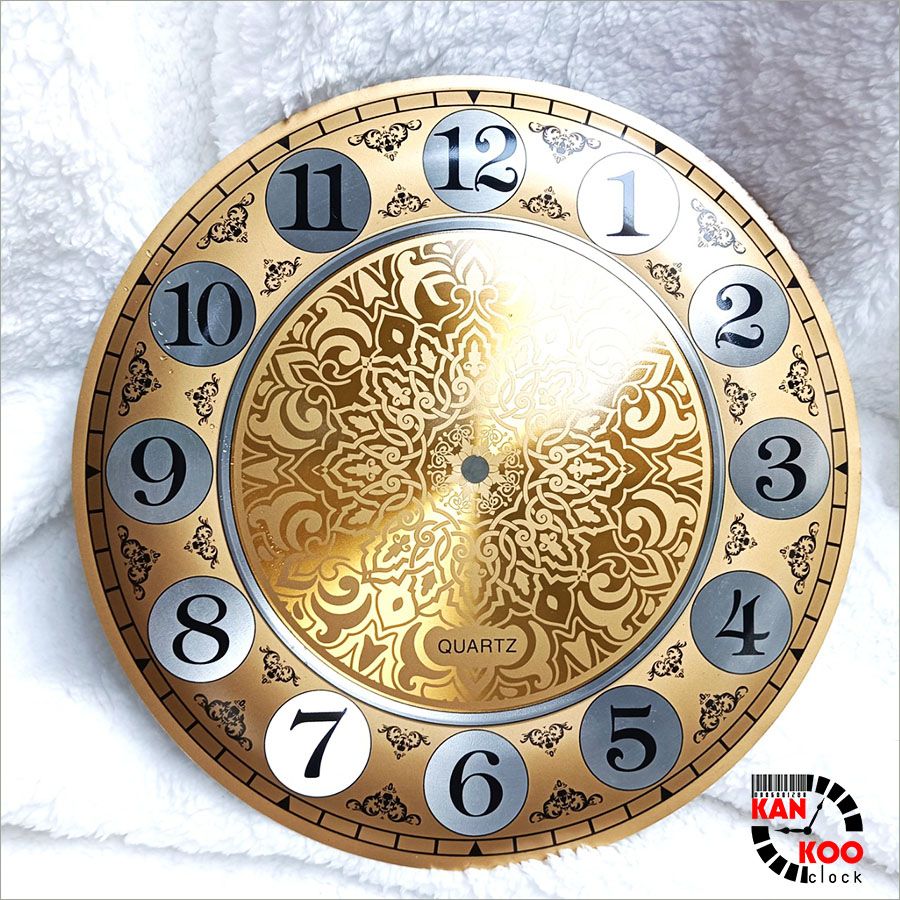  Mặt số nhôm dập nổi đường kính 28cm kiểu số học trò lắp đồng hồ treo tường gỗ, đồng hồ decor 