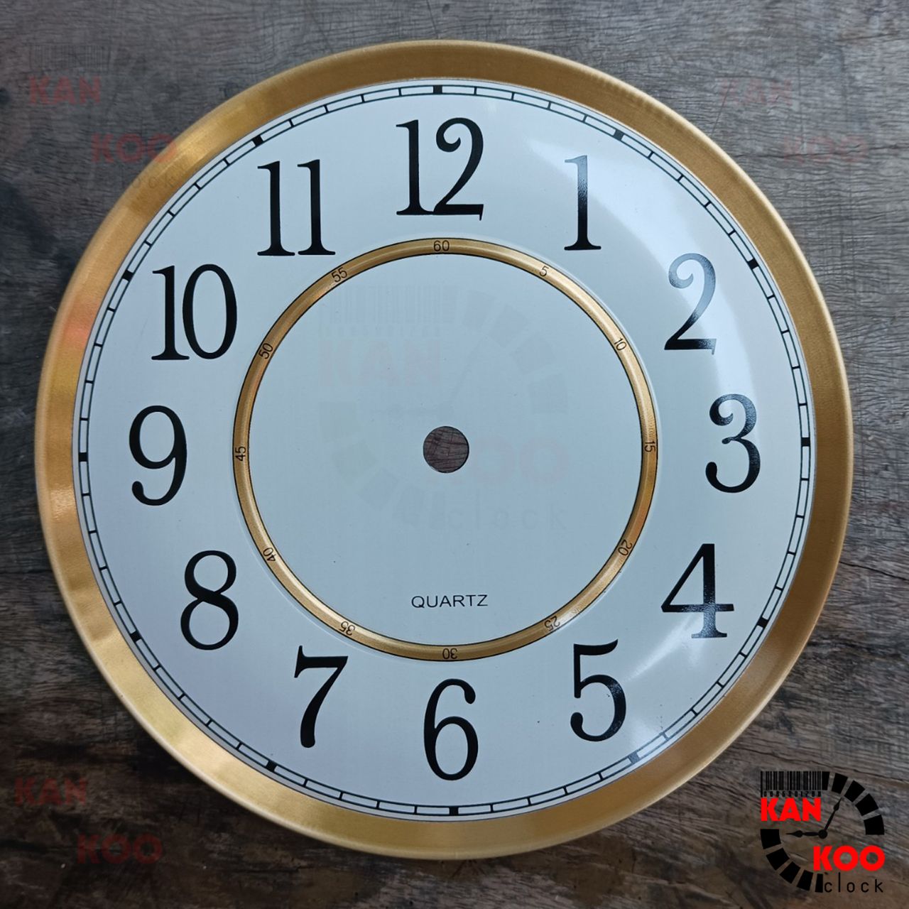  Mặt số đồng hồ treo tường nhôm dập nổi kiểu số HỌC TRÒ đường kính 18cm 