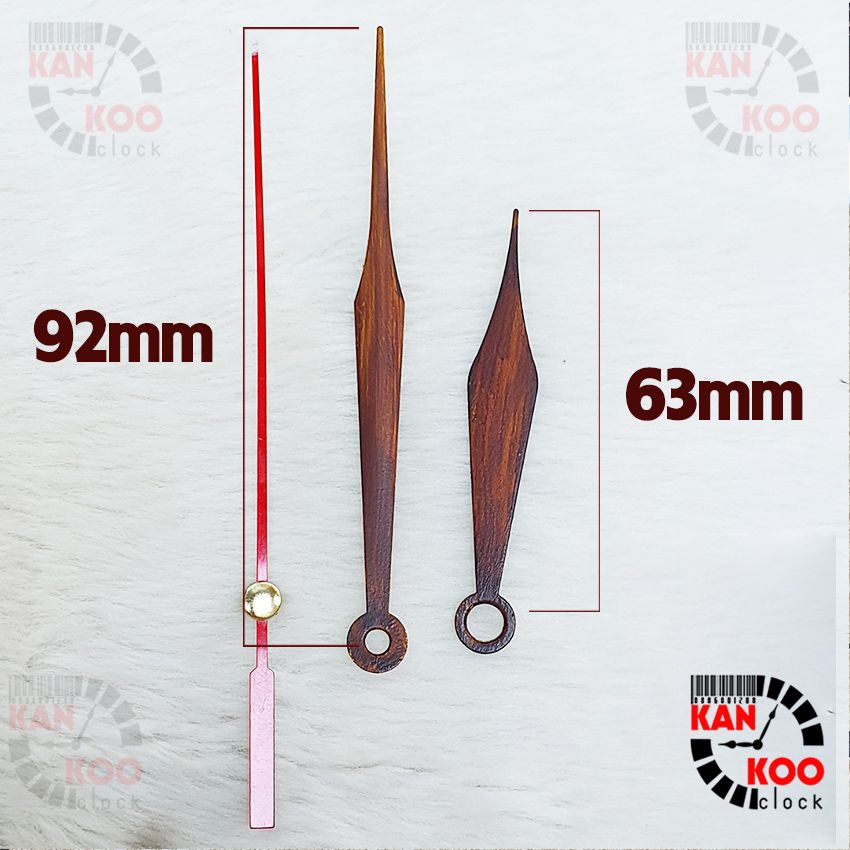  Kim đồng hồ treo tường cao cấp màu gỗ phù hợp mặt đồng hồ 25cm đến 32cm 