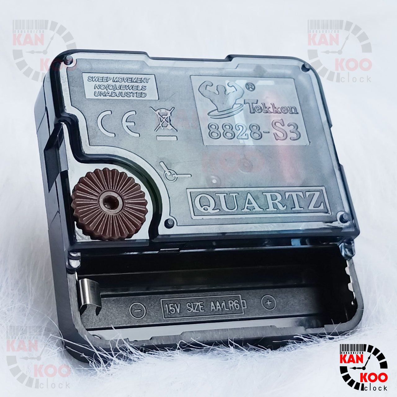  Máy đồng hồ treo tường kim trôi hiệu TEKKEN XỊN  mã 8828-S3 cốt 22mm (trục đồng 15mm) bảo hành 02 năm 