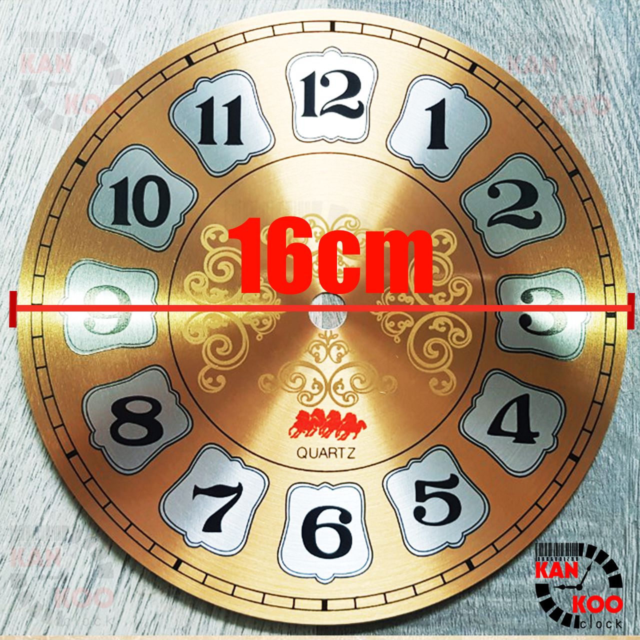  Mặt số Bông đồng hồ treo tường bằng nhôm đường kính 20cm (D20), mã số MS-B20 