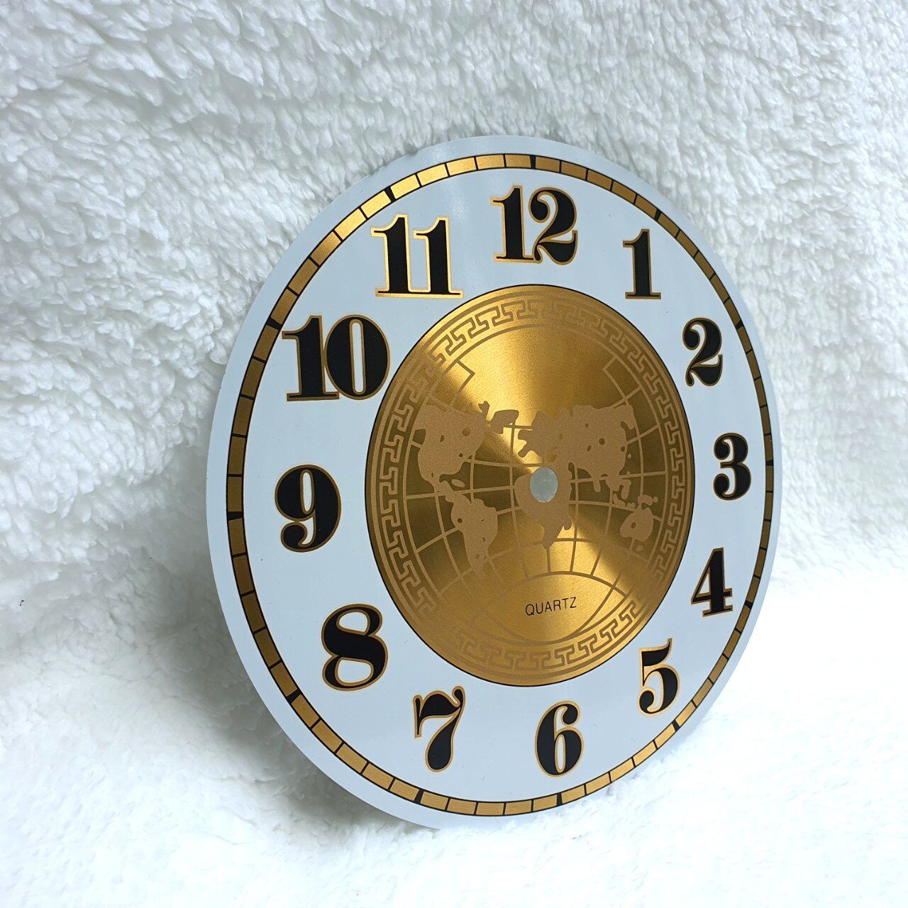  Mặt số ĐỊA CẦU nhôm đường kính 25cm chuyên lắp đồng hồ treo tường cao cấp, đồng hồ decor, DIY 