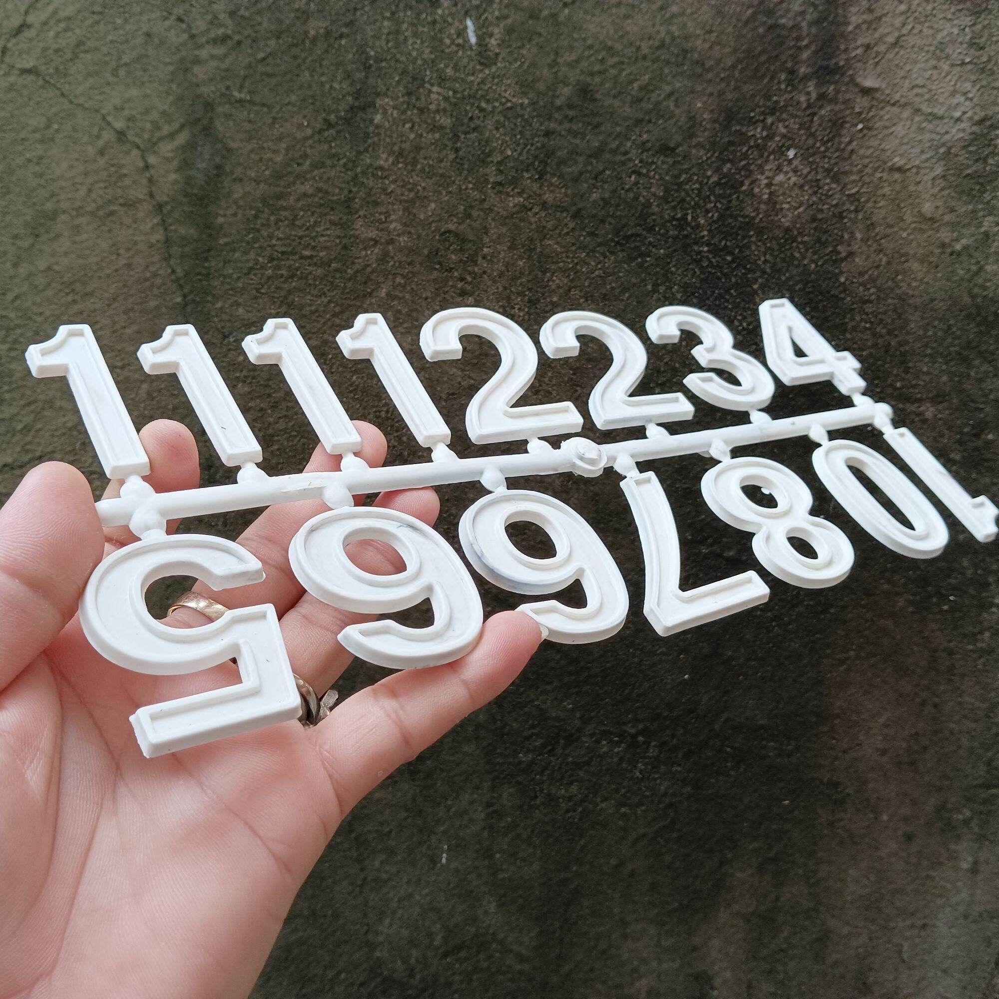  Bộ số nhựa màu trắng cỡ lớn mã số BS05 