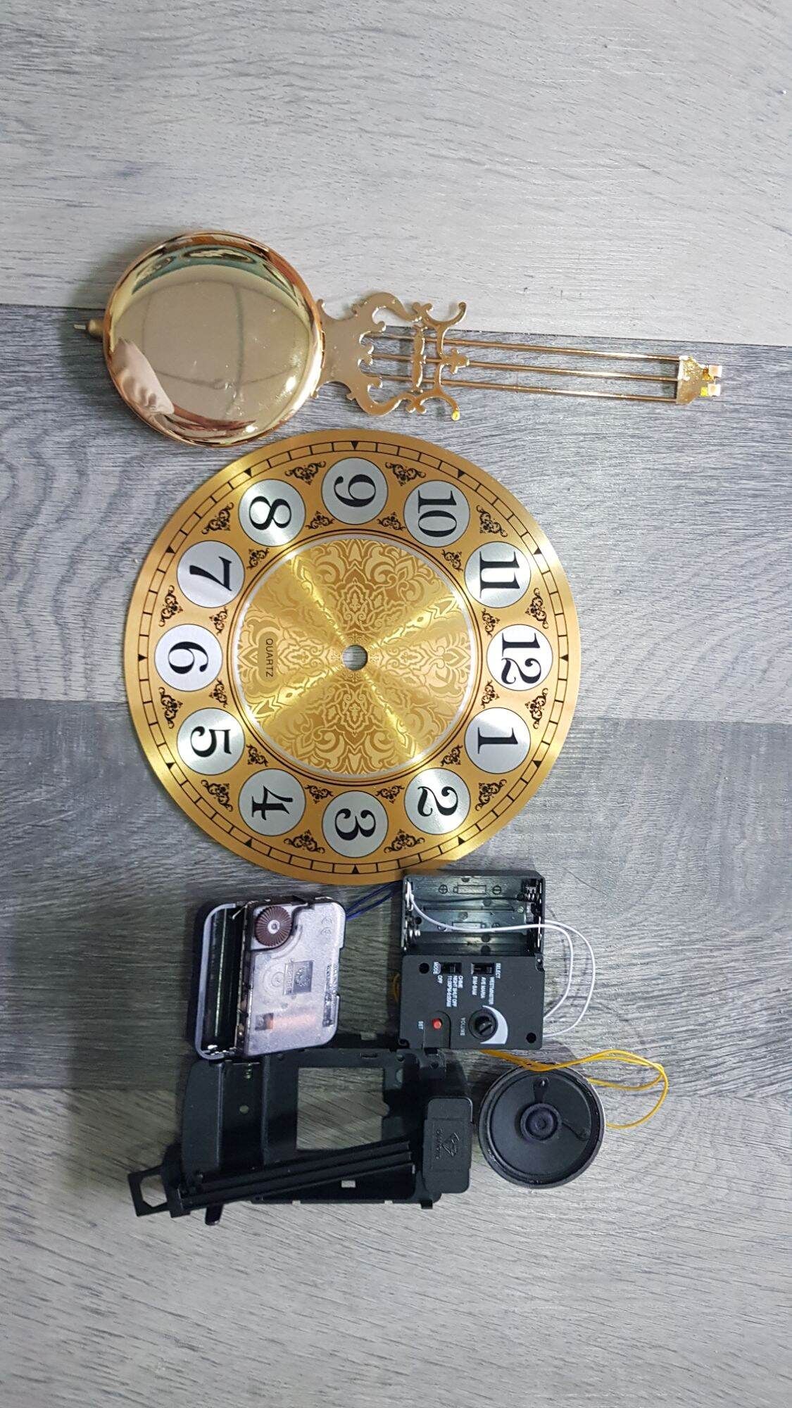  Bộ linh kiện đồng hồ treo tường 07 món có nhạc chuông kèm chế độ nghỉ đêm 