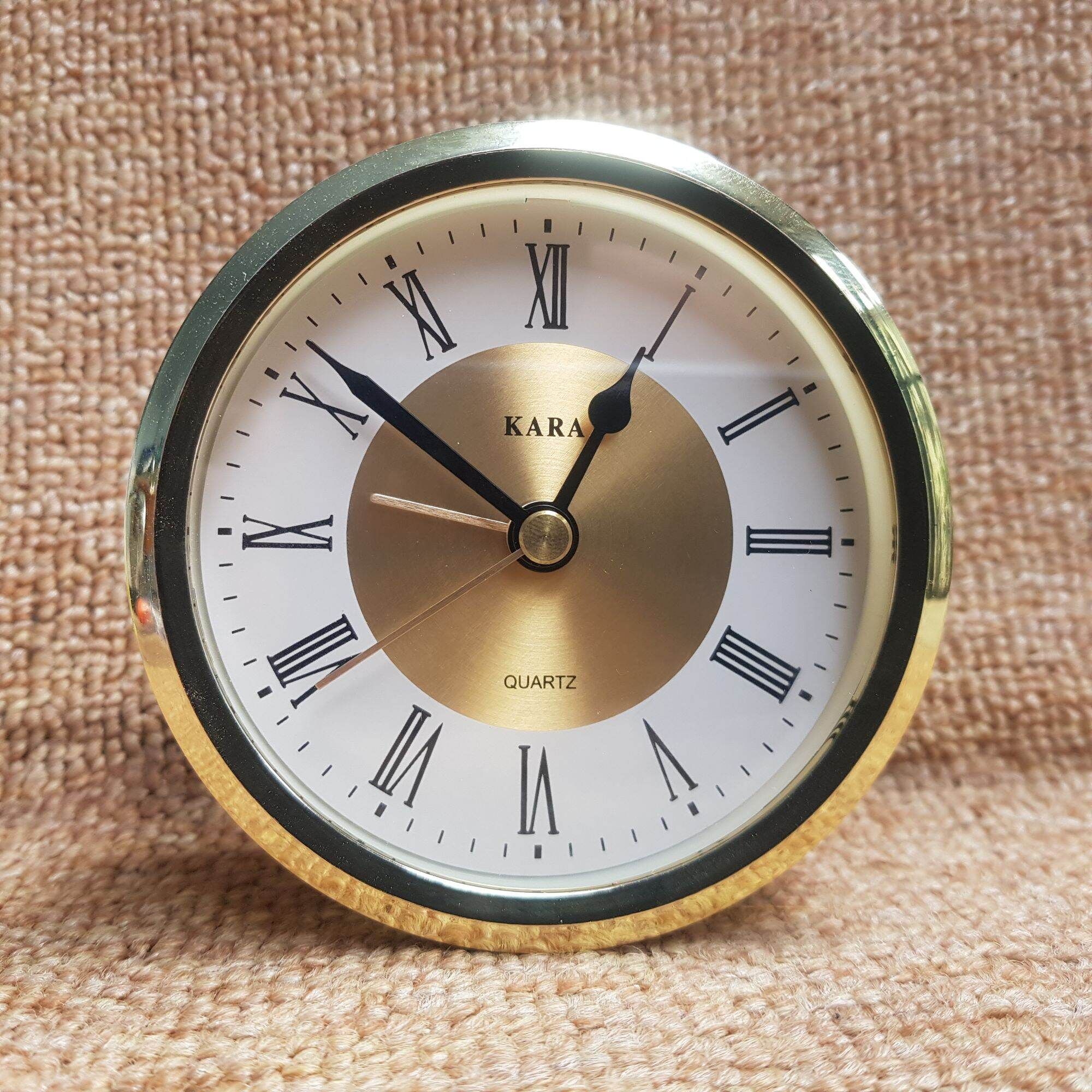  Bộ máy đồng hồ gắn đồng hồ để bàn gỗ, kính làm quà tặng đường kinh 89cm, xi vàng, báo thức 