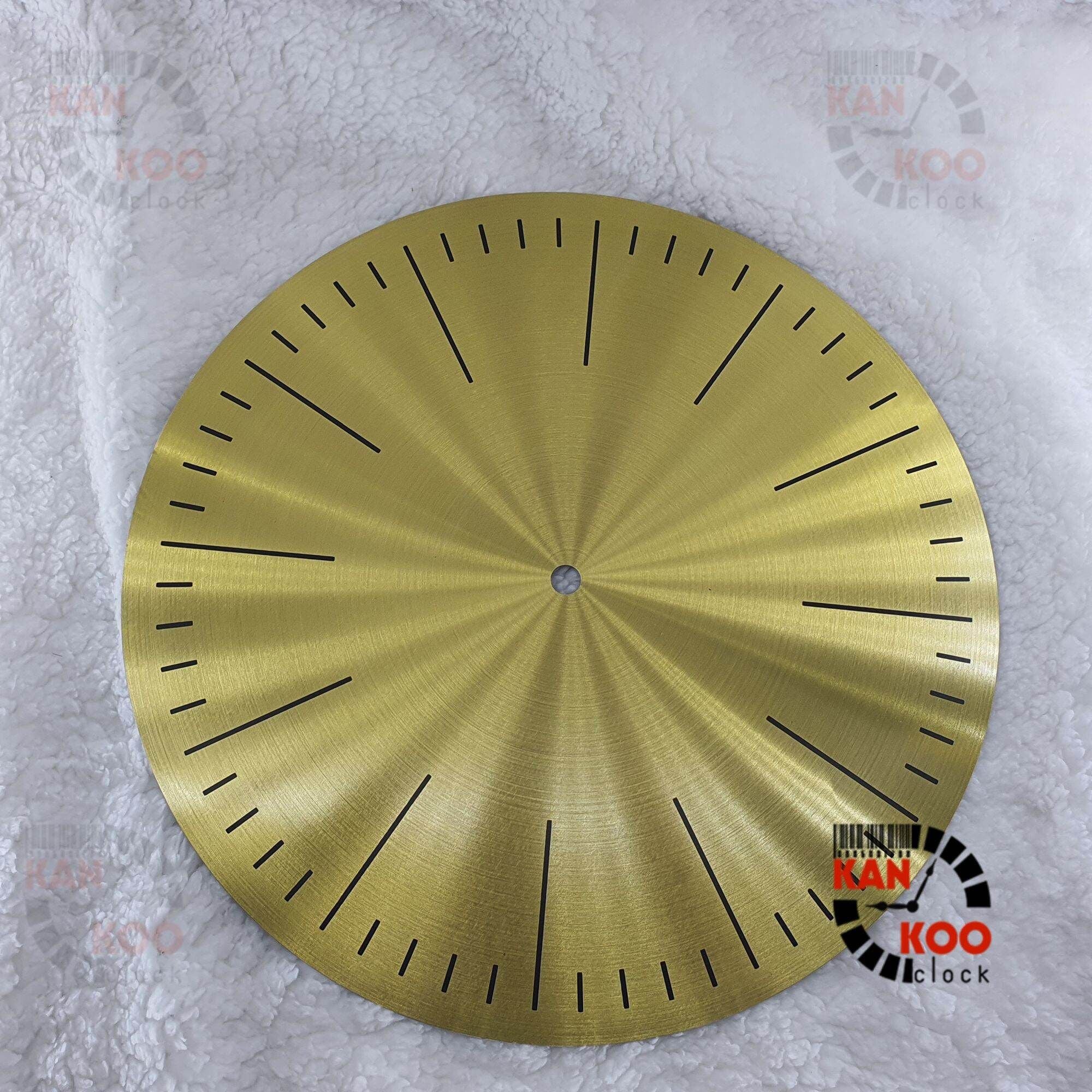  Mặt số VẠCH nhôm đồng hồ treo tường đường kính 28cm phong cách hiện đại 