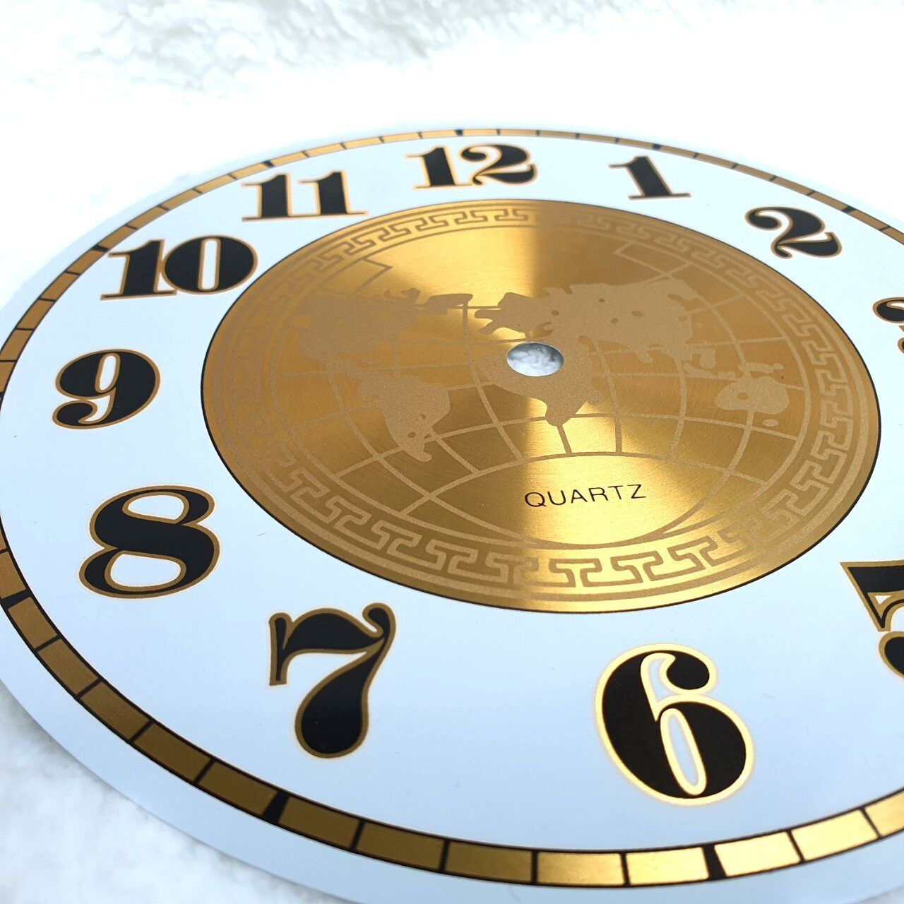  Mặt số ĐỊA CẦU nhôm đường kính 25cm chuyên lắp đồng hồ treo tường cao cấp, đồng hồ decor, DIY 