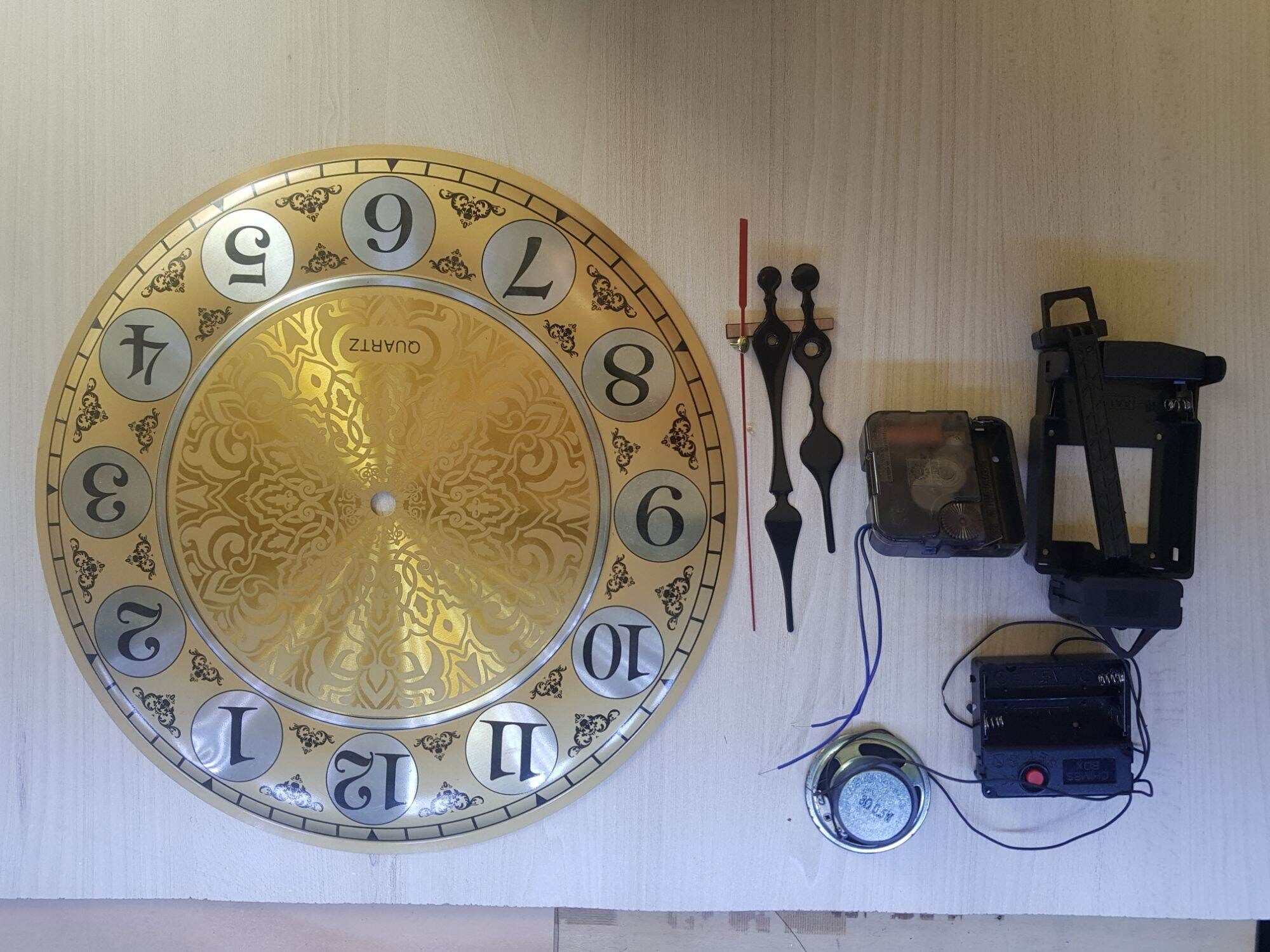  Bộ linh kiện đồng hồ treo tường 07 món có nhạc chuông kèm chế độ nghỉ đêm 