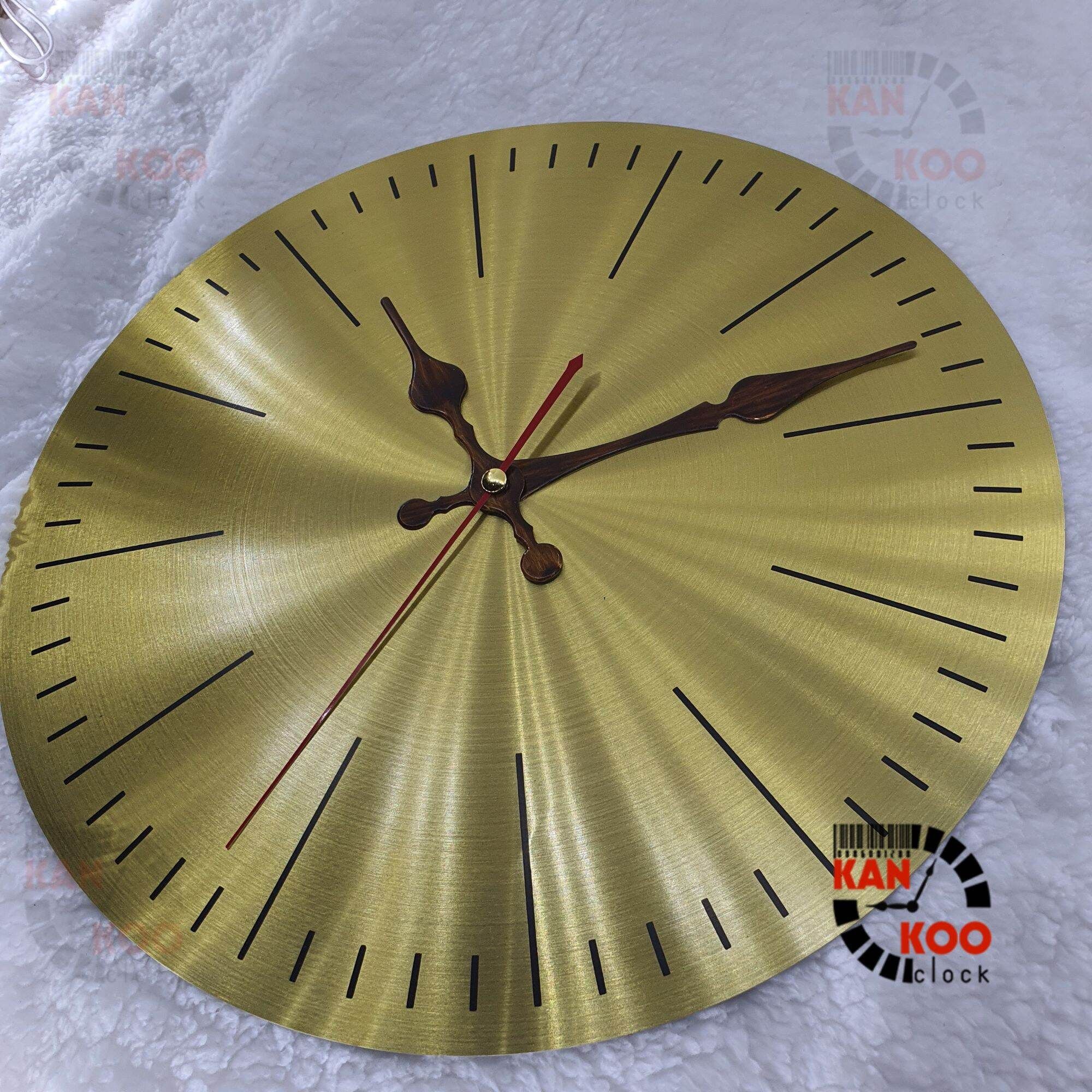  Mặt số VẠCH nhôm đồng hồ treo tường đường kính 28cm phong cách hiện đại 