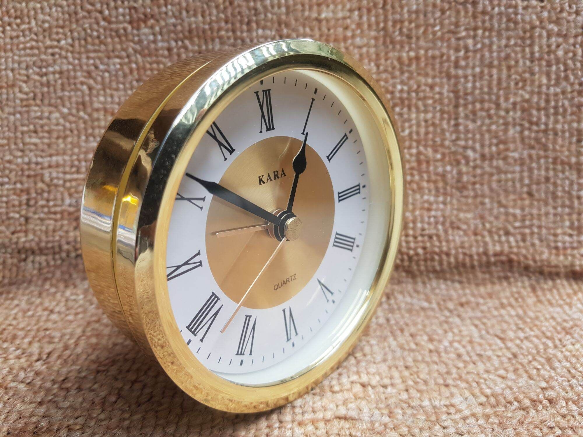  Bộ máy đồng hồ gắn đồng hồ để bàn gỗ, kính làm quà tặng đường kinh 89cm, xi vàng, báo thức 