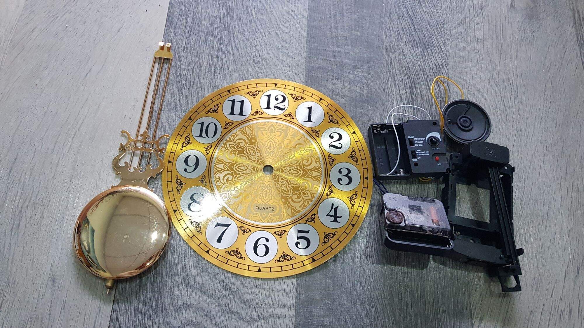  Bộ linh kiện đồng hồ treo tường 07 món có nhạc chuông kèm chế độ nghỉ đêm 