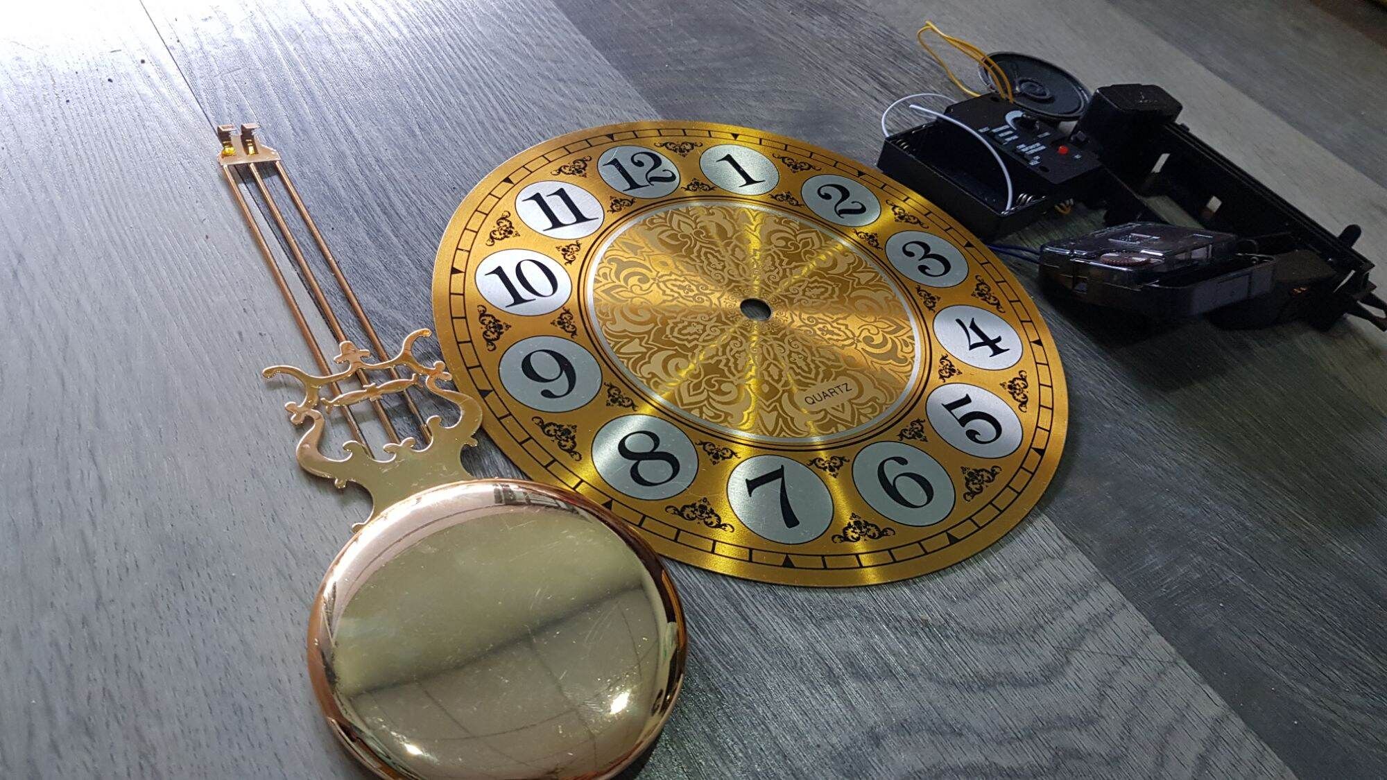  Bộ linh kiện đồng hồ treo tường 07 món có nhạc chuông kèm chế độ nghỉ đêm 