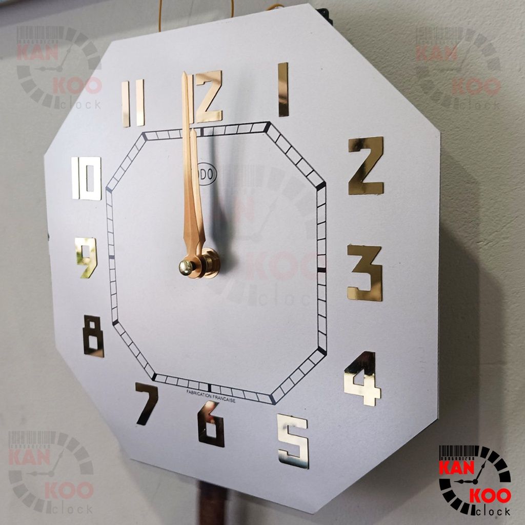  Mặt số nhôm đồng hồ Odo, mặt bát giác ĐỨNG Kankoo Clock kích thước 21.1cm 