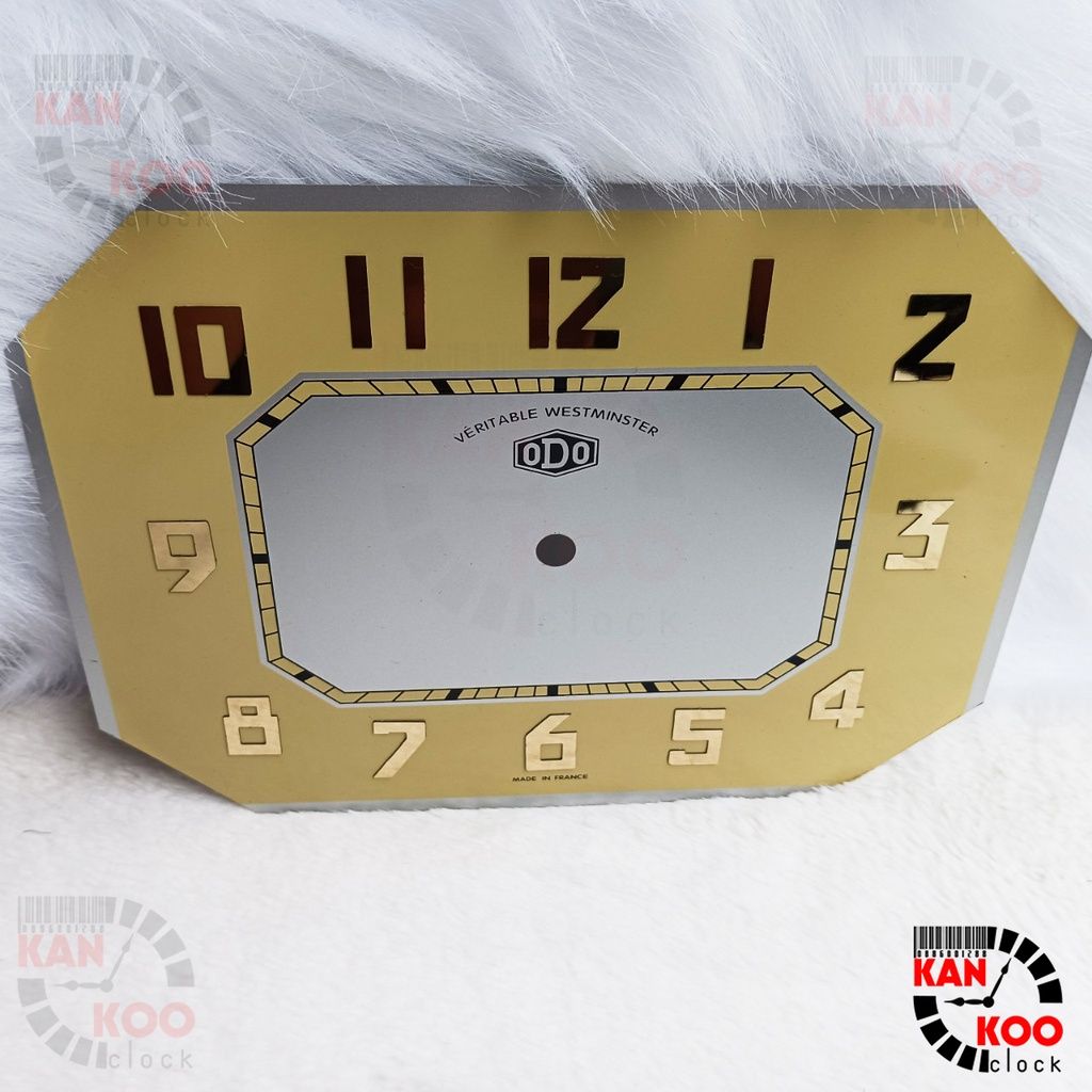  Mặt số nhôm đồng hồ treo tường cổ Odo, mặt bát giác ngang Kankoo Clock bao gồm viền 
